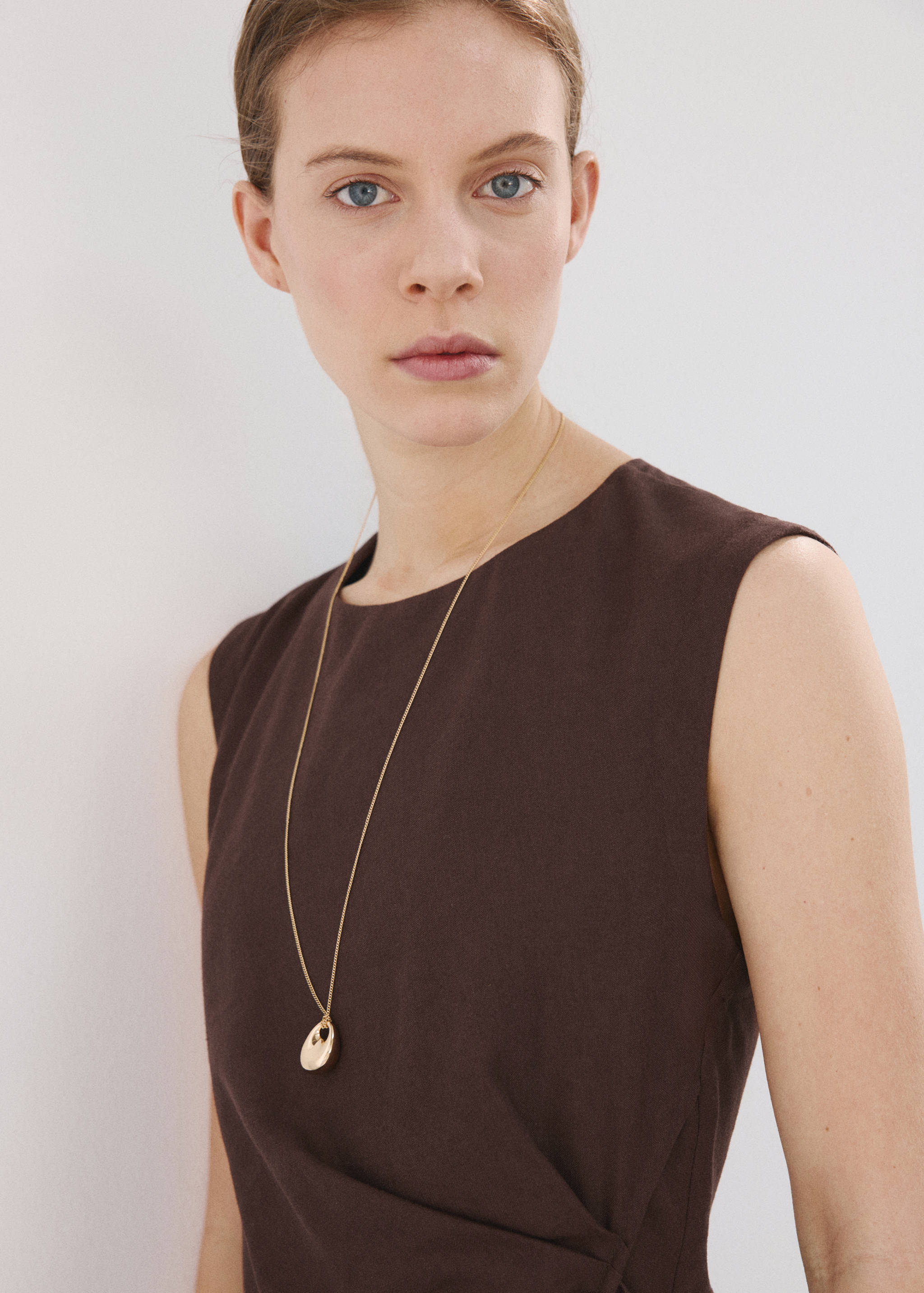 Wrap midi-dress with knot - Details of the article 2