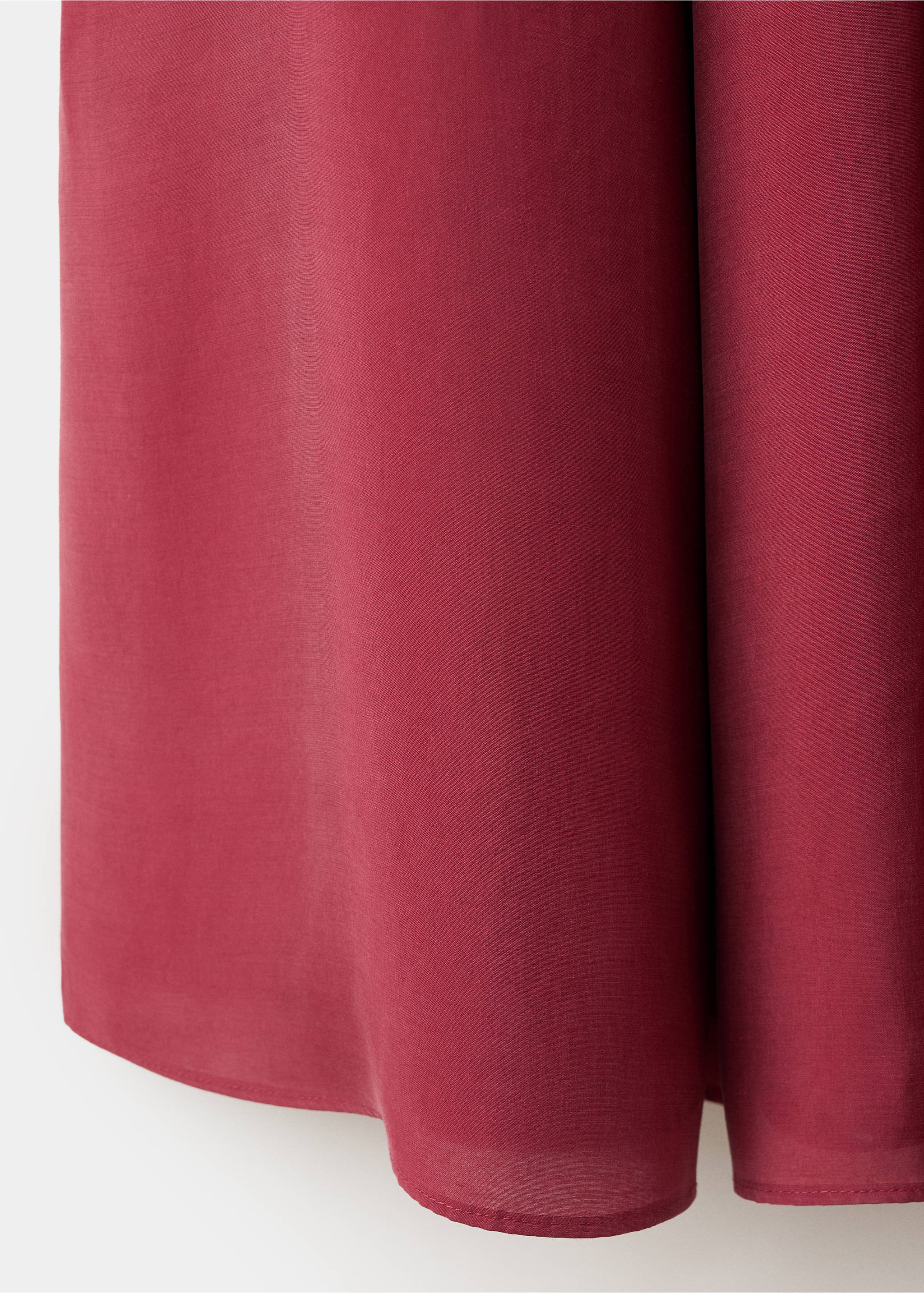 Midi dress with V-neck - Details of the article 0, Burnt Orange. Ref: 27007172-00.