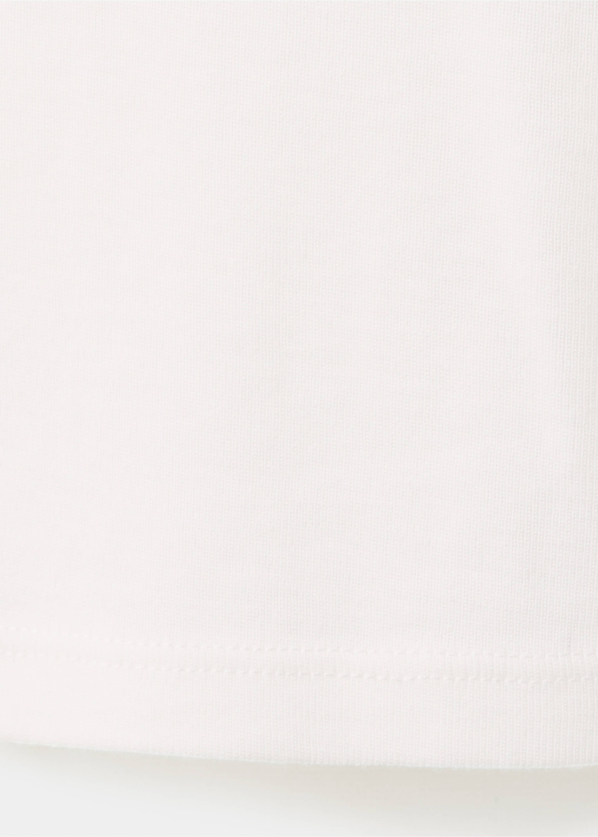 Camiseta mezcla algodón manga corta - Detalle del artículo 8, Blanco roto. Ref: 27007805-00.