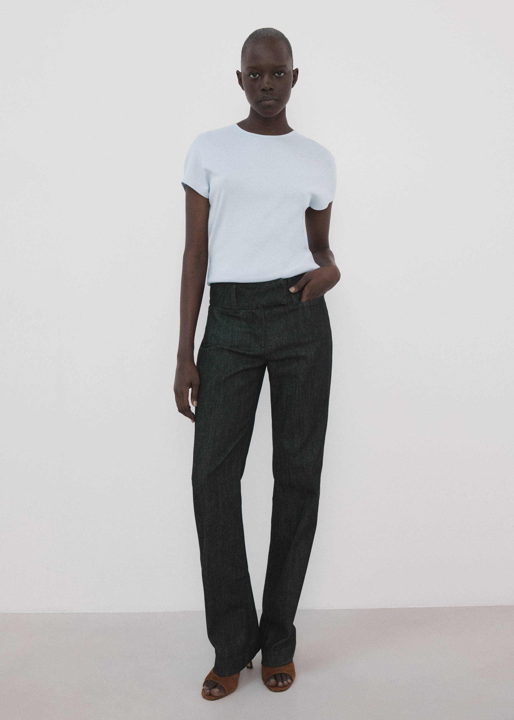 Camiseta mezcla algodón manga corta - Plano general