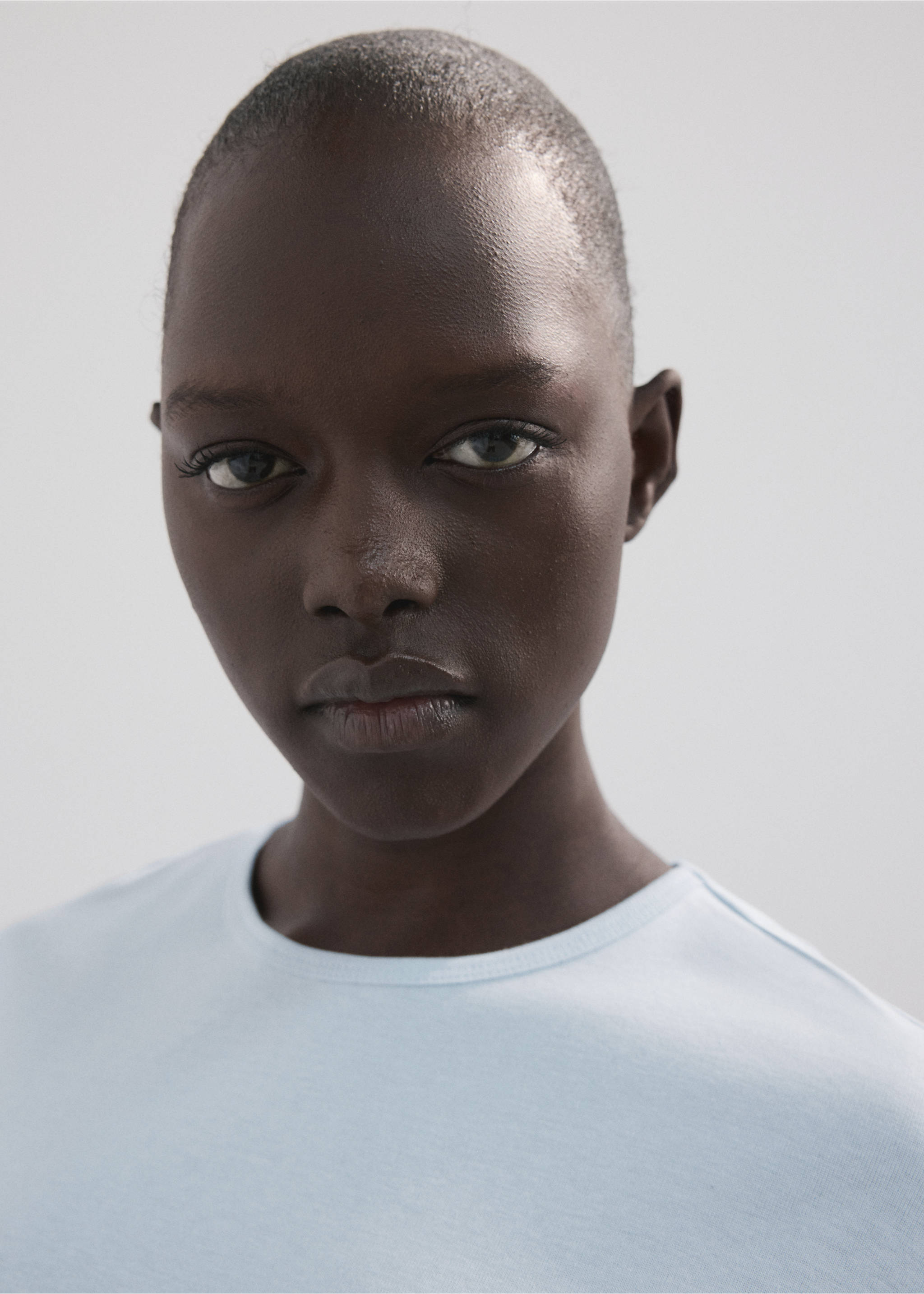 Camiseta mezcla algodón manga corta - Detalle del artículo 1, Azul celeste. Ref: 27007805-00.