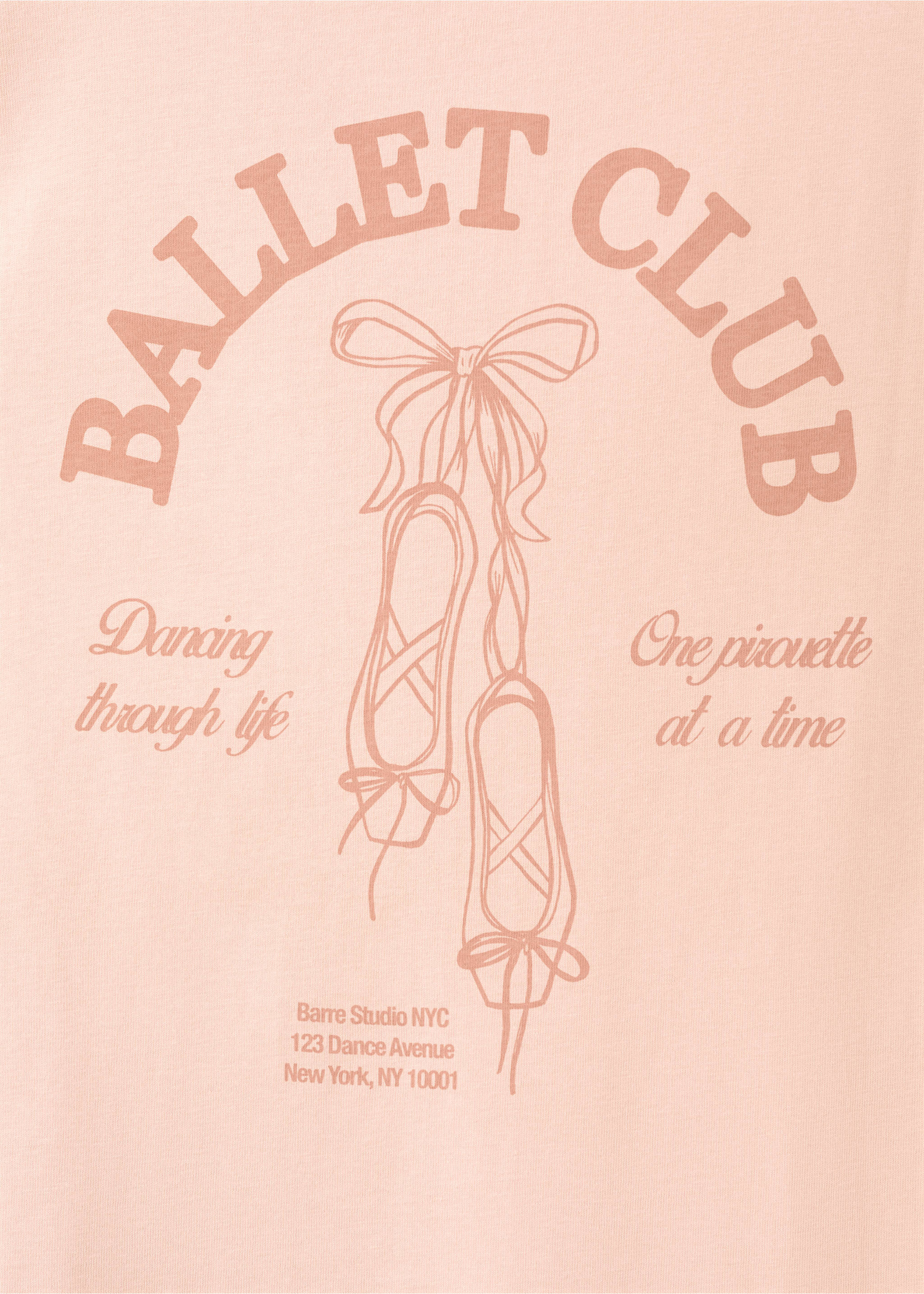 Short-sleeved printed t-shirt - Details of the article 0, Pastel Pink. Ref: 27007806-00.