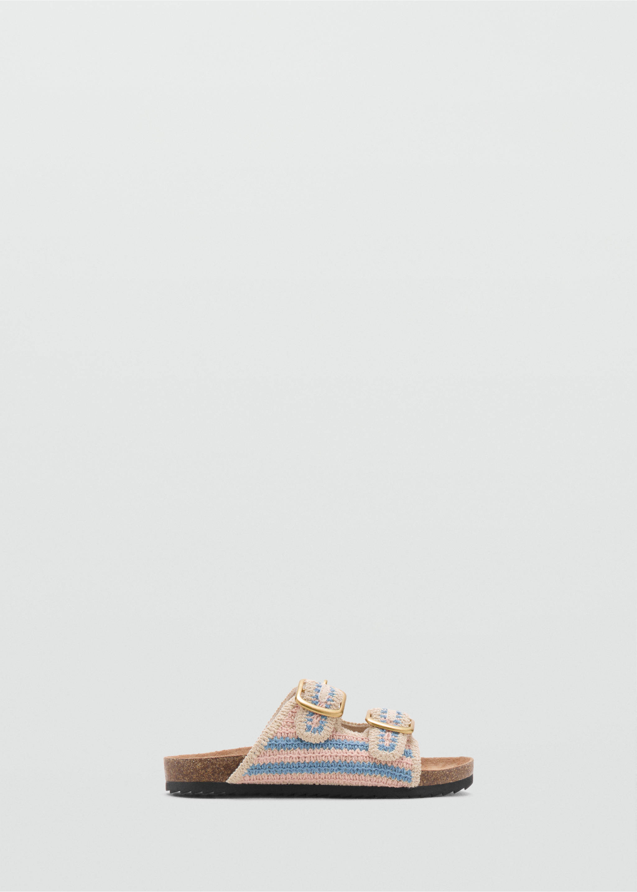 Sandales boucles - Article sans modèle, Blanc cassé. Ref: 27007893-00.