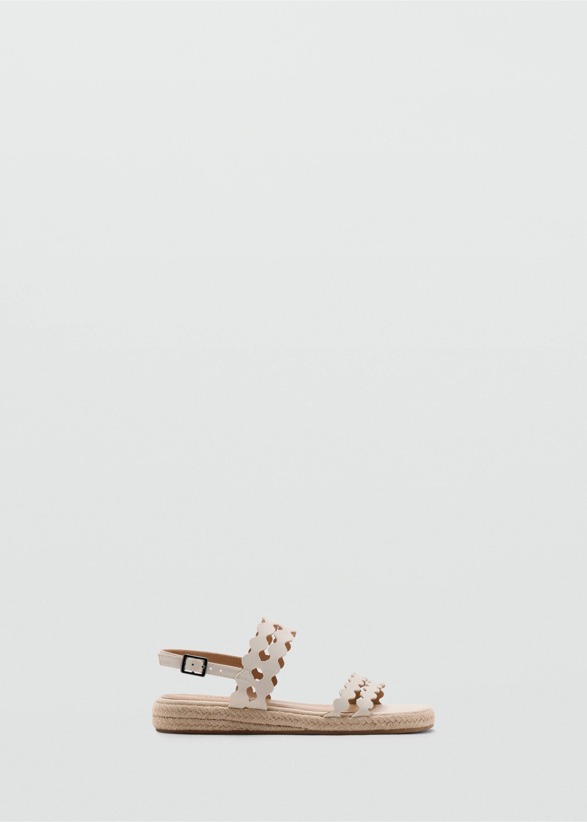 Espadrille strap sandal - Article without model, Off White. Ref: 27007895-00.