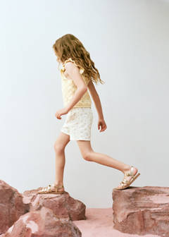 Metallic straps sandals — Gold 2