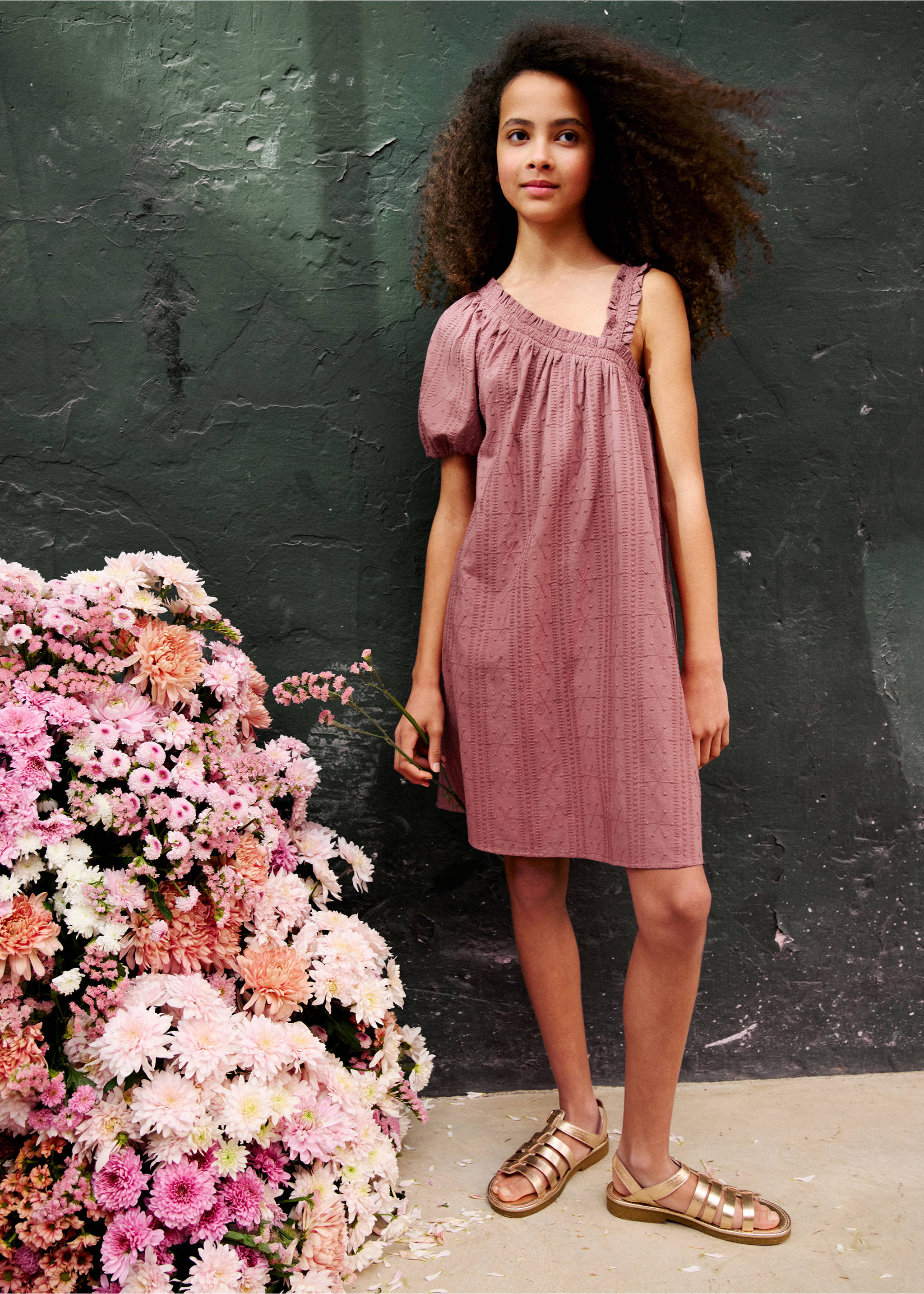 Sandales à lanières métallisées - Détail de l'article 5, Rose pâle. Ref: 27007898-00.