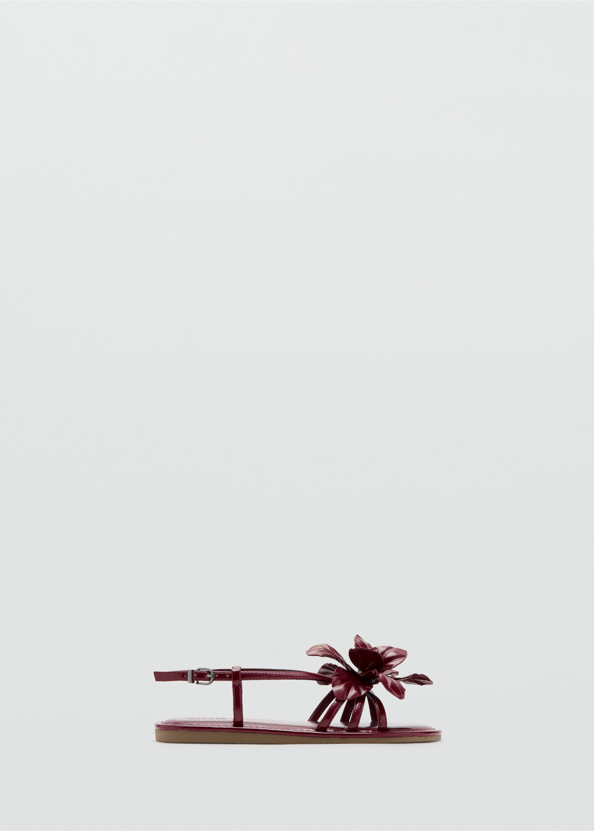 Embossed flower sandals - Article without model, Burgundy. Ref: 27007899-00.