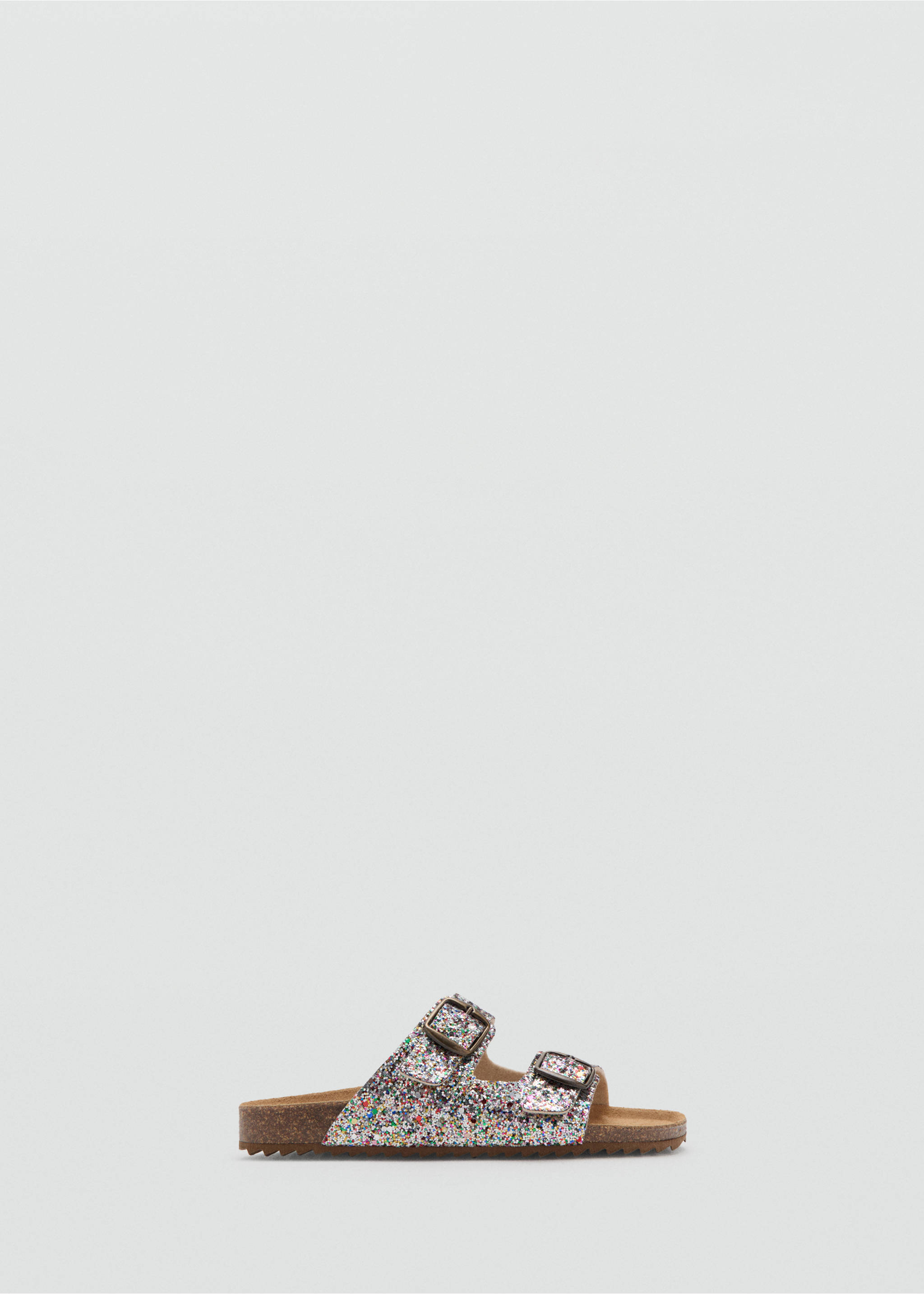 Leather sandals with sequins - Article without model, Light/Pastel Purple. Ref: 27007902-00.