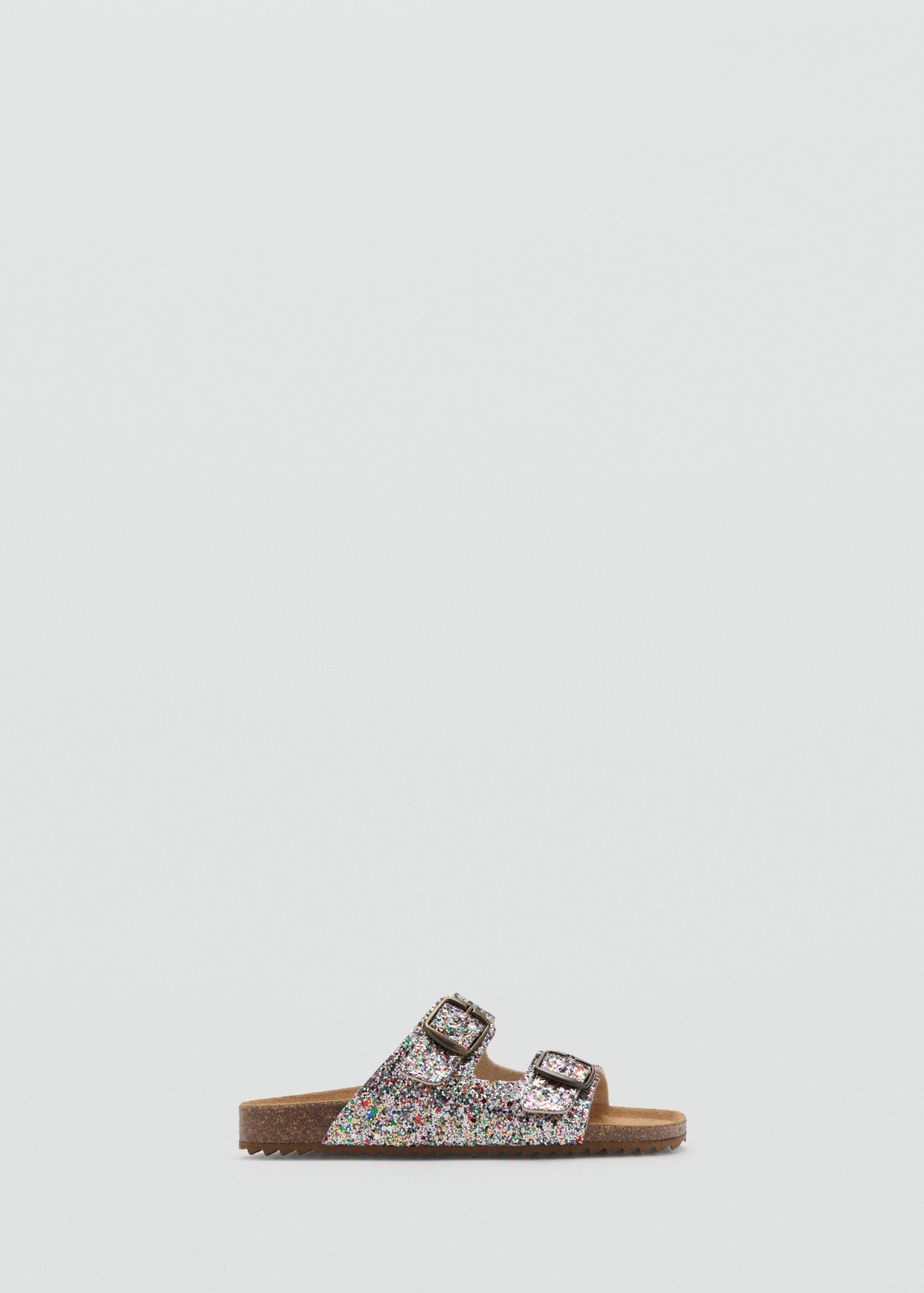 Leather sandals with sequins - Article without model