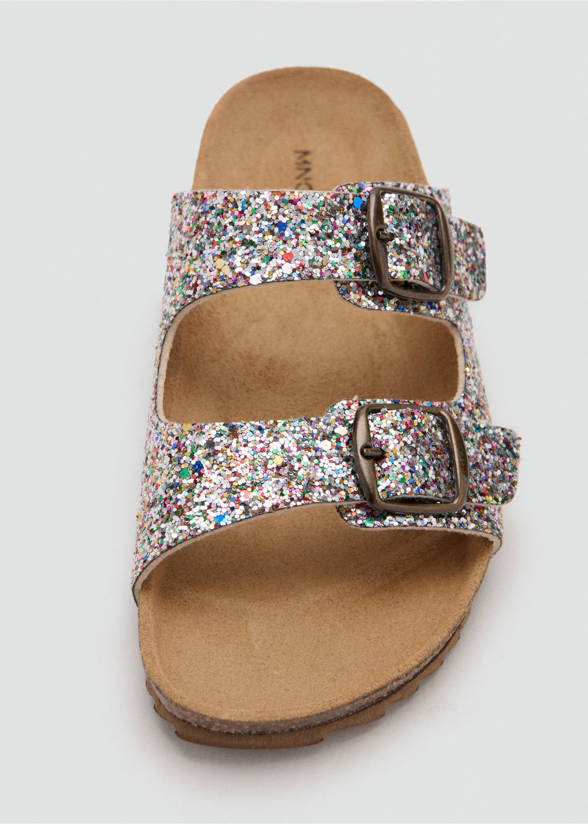 Leather sandals with sequins - Details of the article 2, Light/Pastel Purple. Ref: 27007902-00.