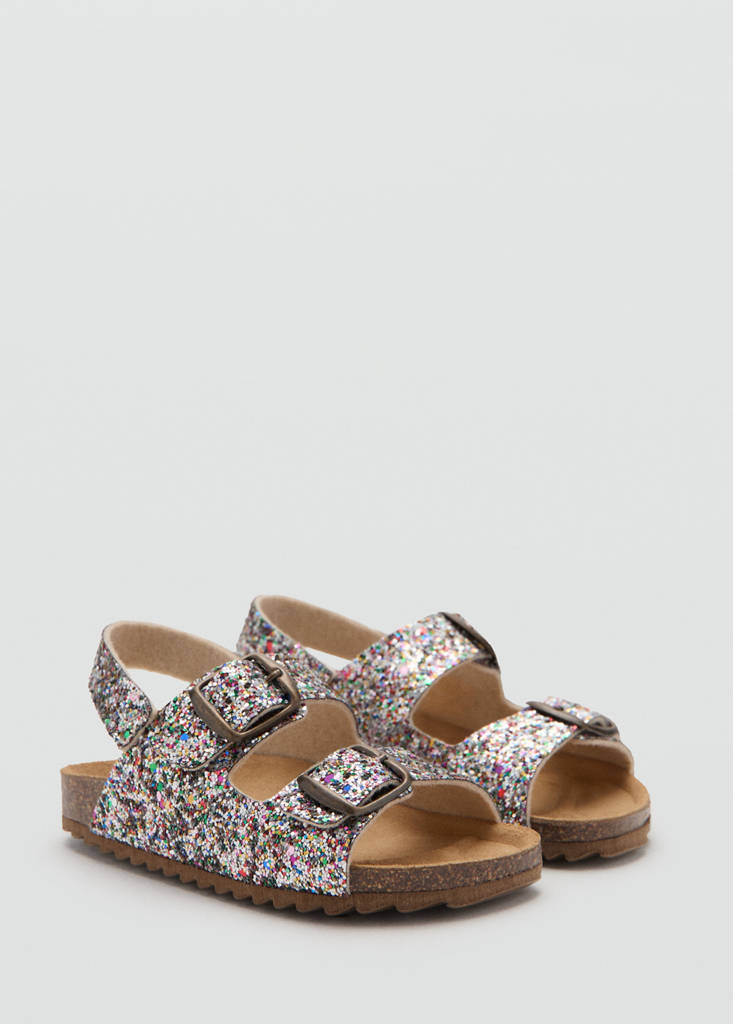 Sandalia glitter hebillas