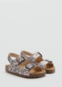 Glitter buckle sandals — Light/Pastel Purple 2