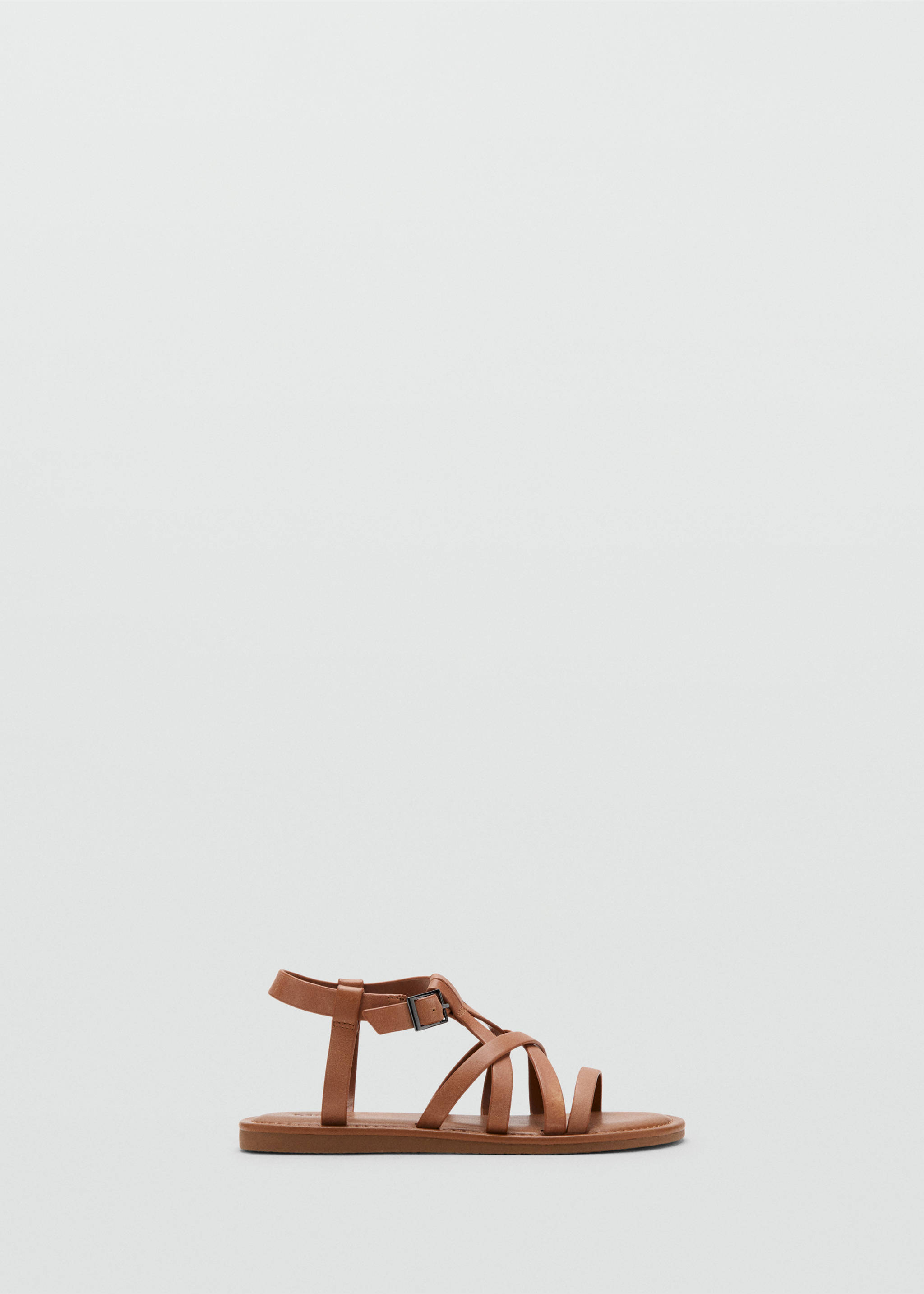Cross-strap leather sandals - Article without model, Leather. Ref: 27007905-00.