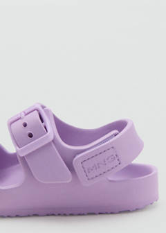 Rubberised buckle sandals — Light/Pastel Purple 3