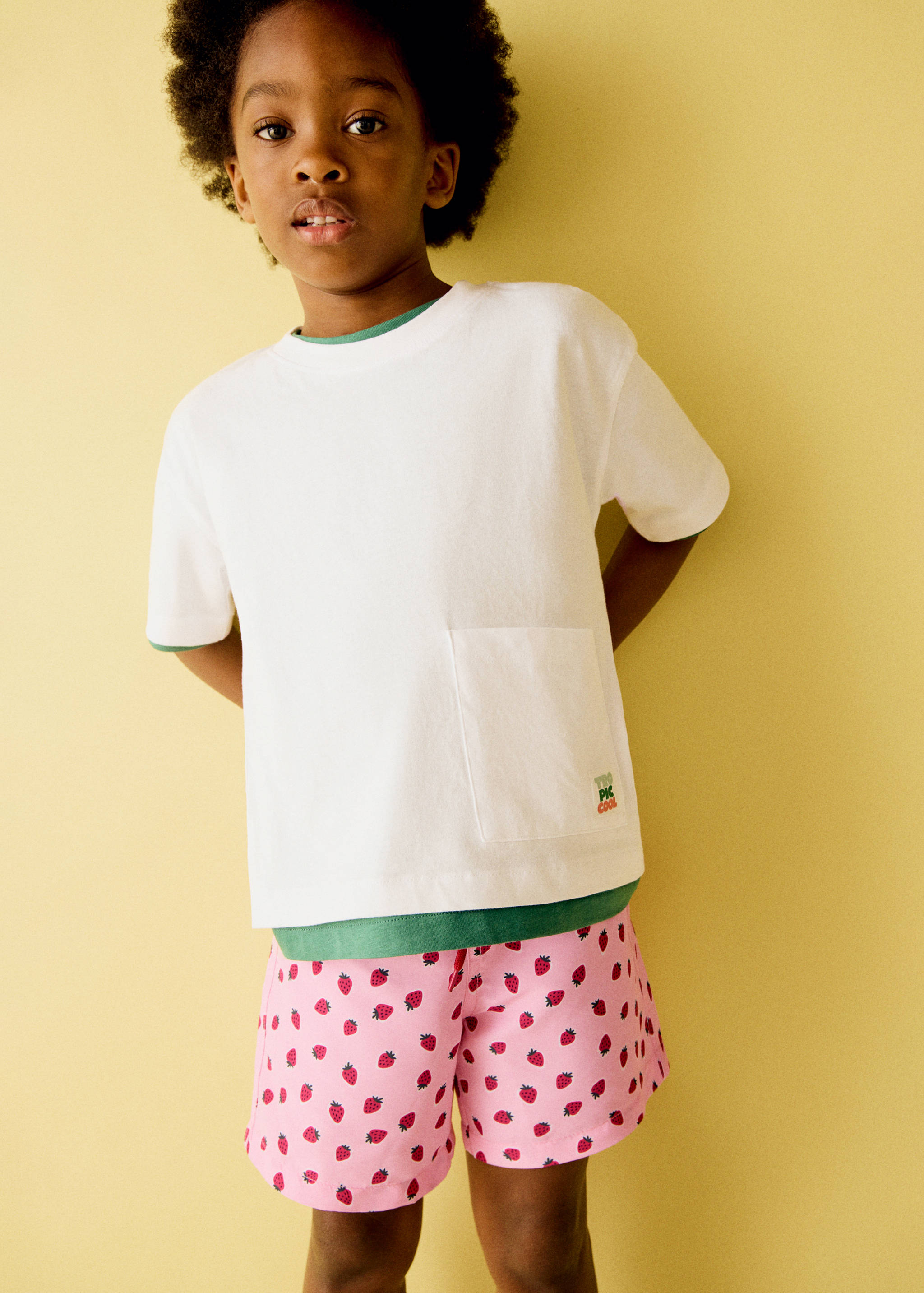 Maillot de bain imprimé fraises - Plan général