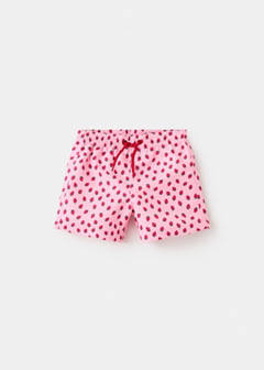 Strawberry print swimsuit — Pink 3