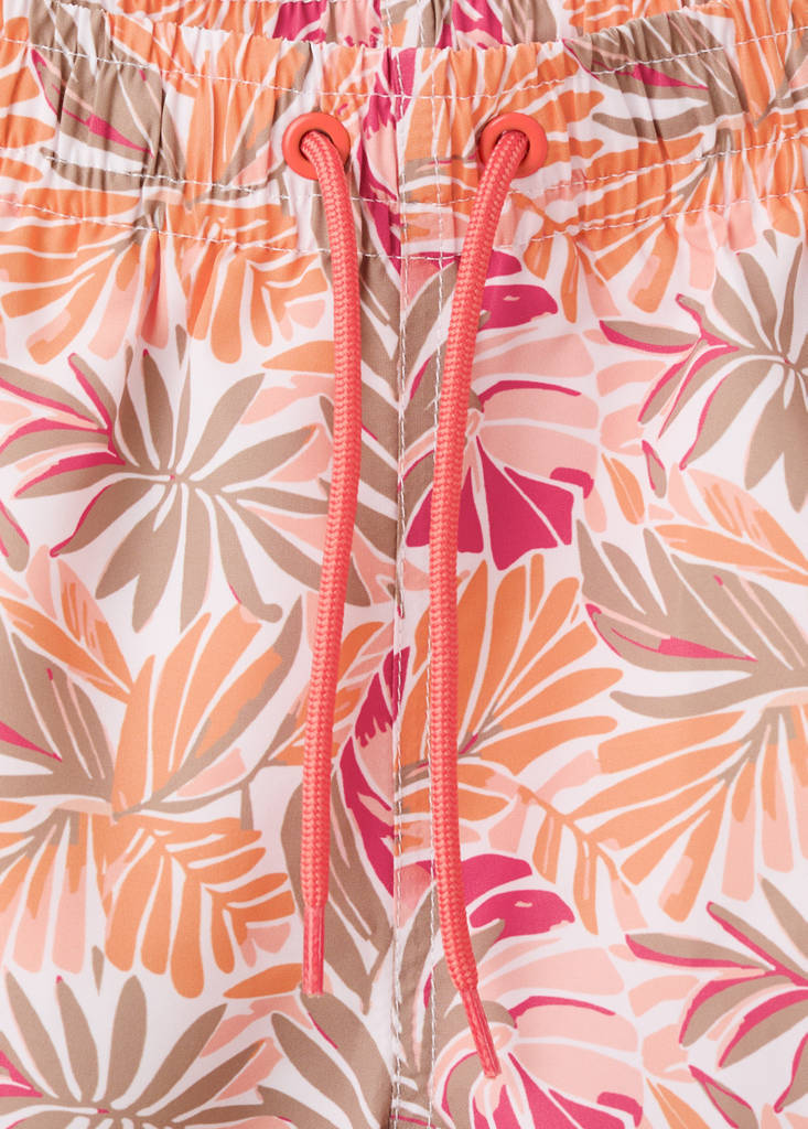Floral print swimsuit — Orange