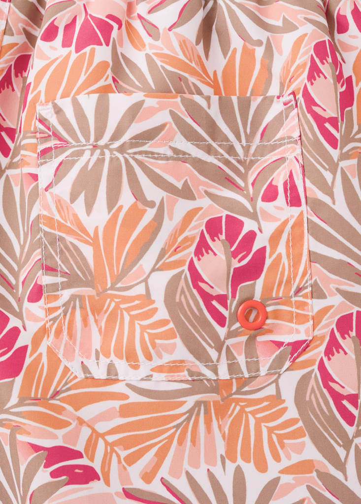 Floral print swimsuit — Orange