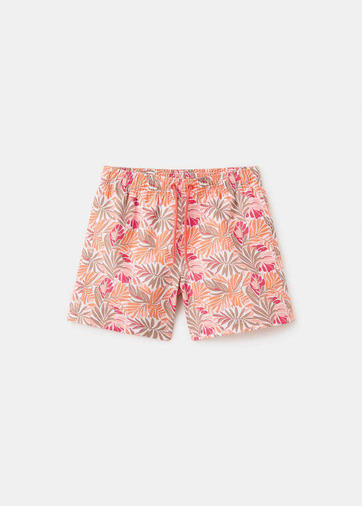 Floral print swimsuit — Orange
