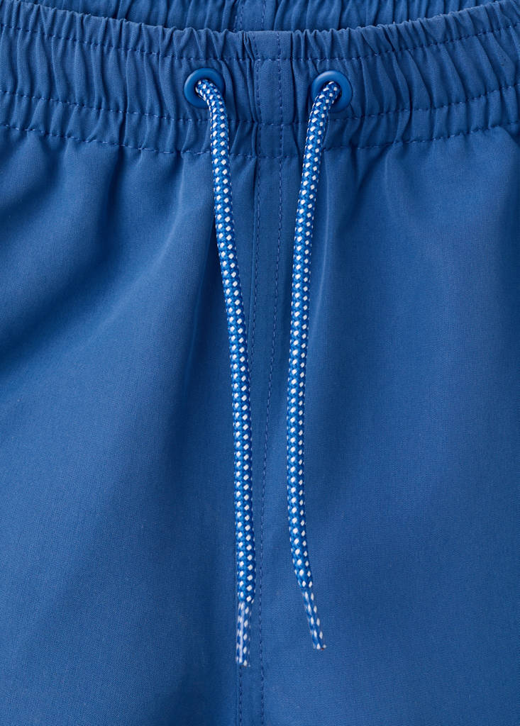 Plain lace swimsuit — Ink Blue