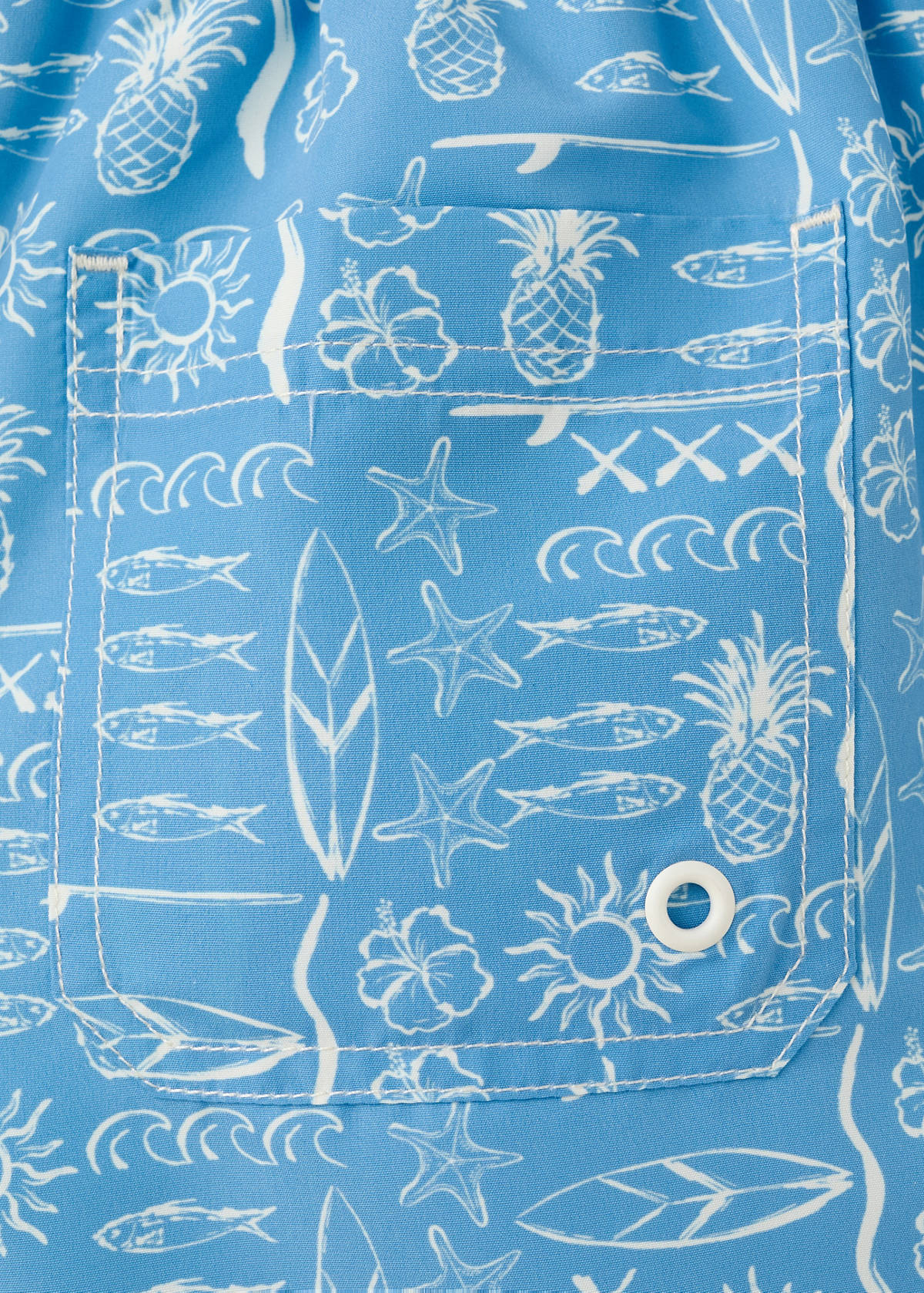 Printed swimming trunks — Blue