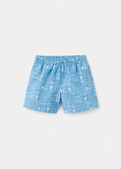 Printed swimming trunks — Blue 2
