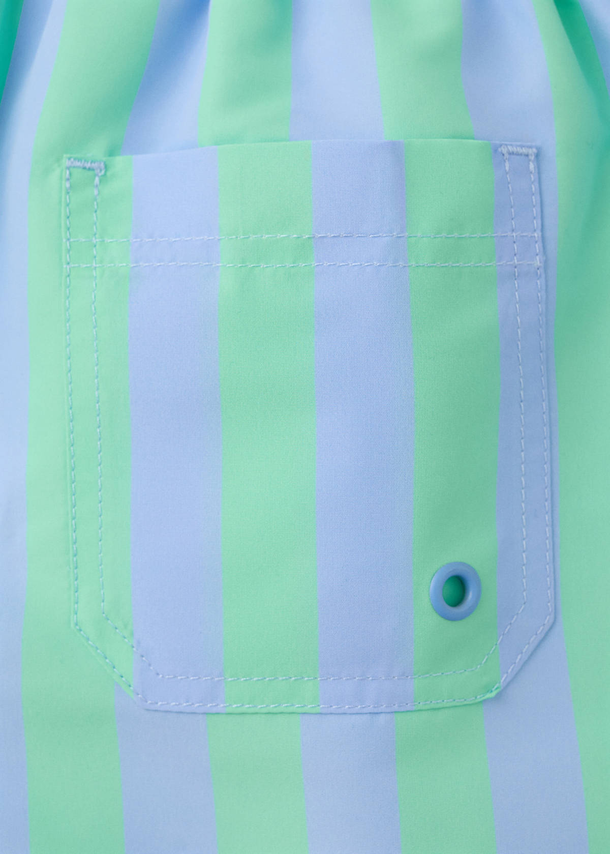 Striped swimsuit — Aqua Green