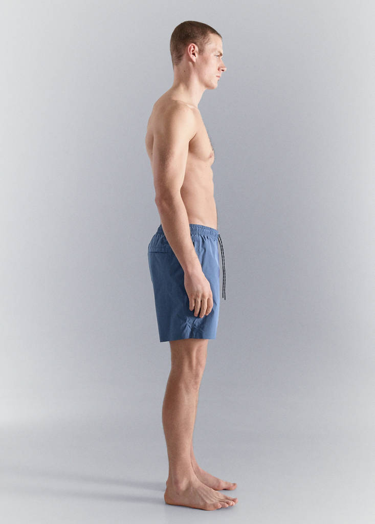 Swimsuit with zip pockets — China Blue