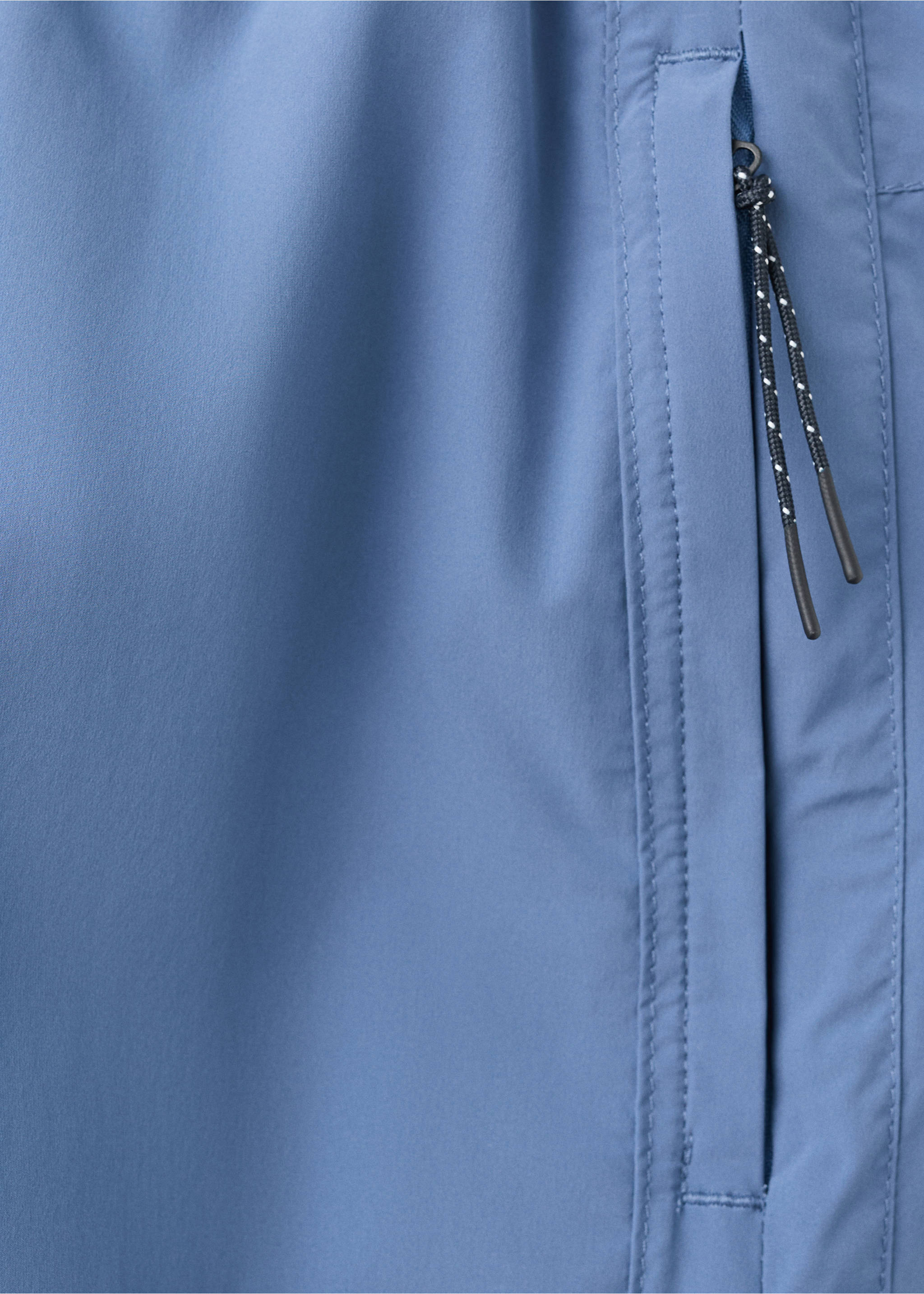 Swimsuit with zip pockets - Details of the article 8, China Blue. Ref: 27007916-00.