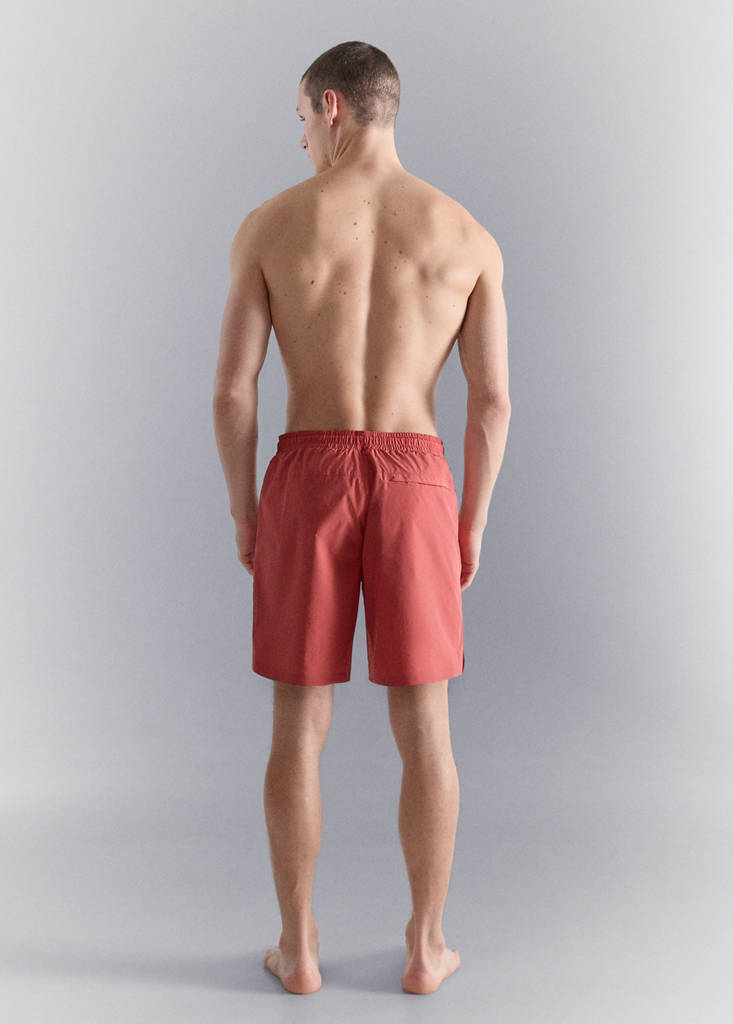 Swimsuit with zip pockets — Red