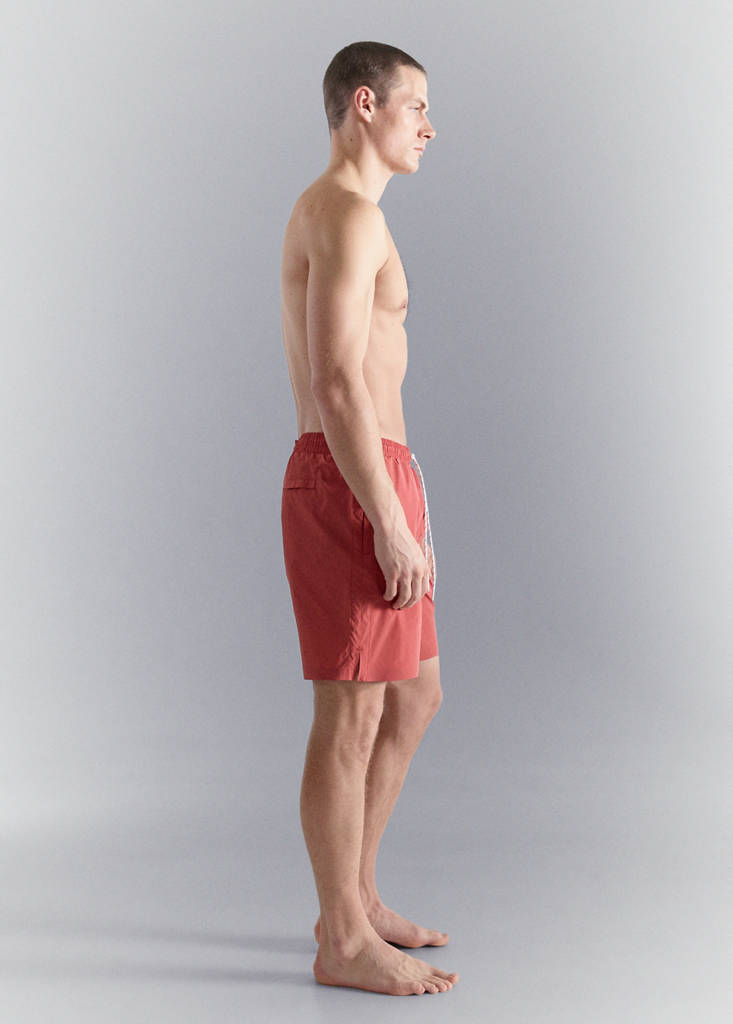Swimsuit with zip pockets — Red