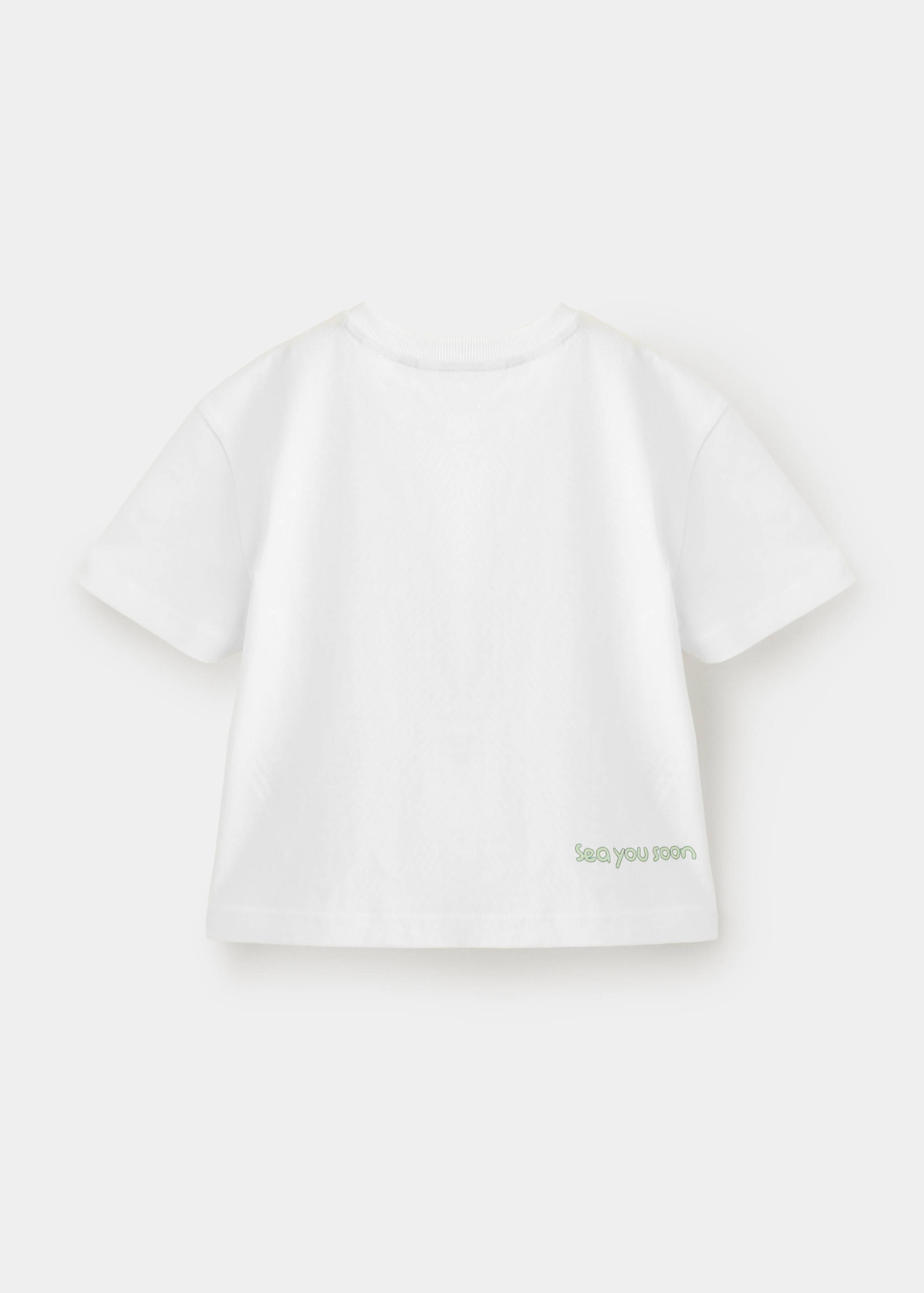 Pineapple printed cotton T-shirt - Reverse of the article