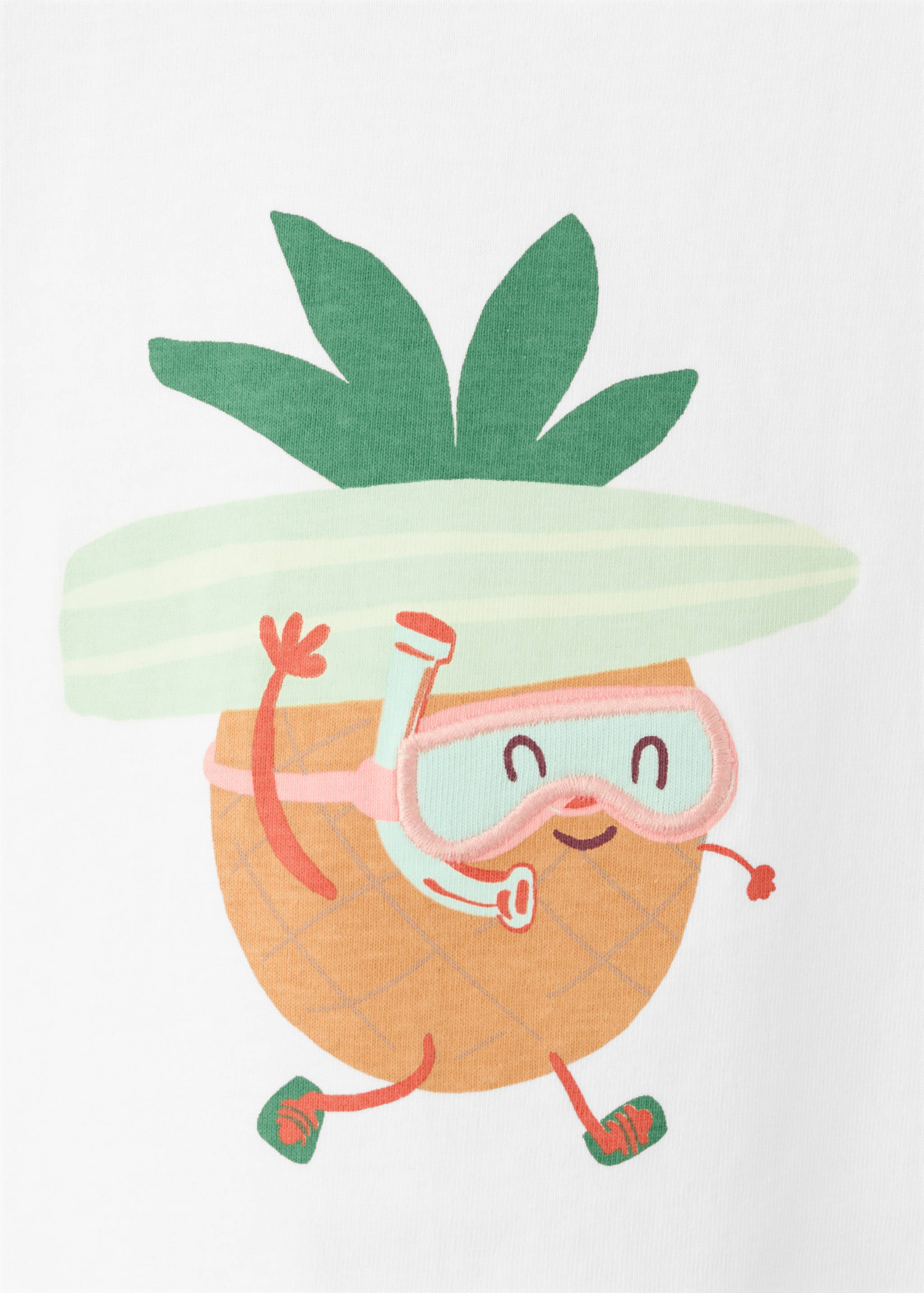 Pineapple printed cotton T-shirt - Details of the article 8