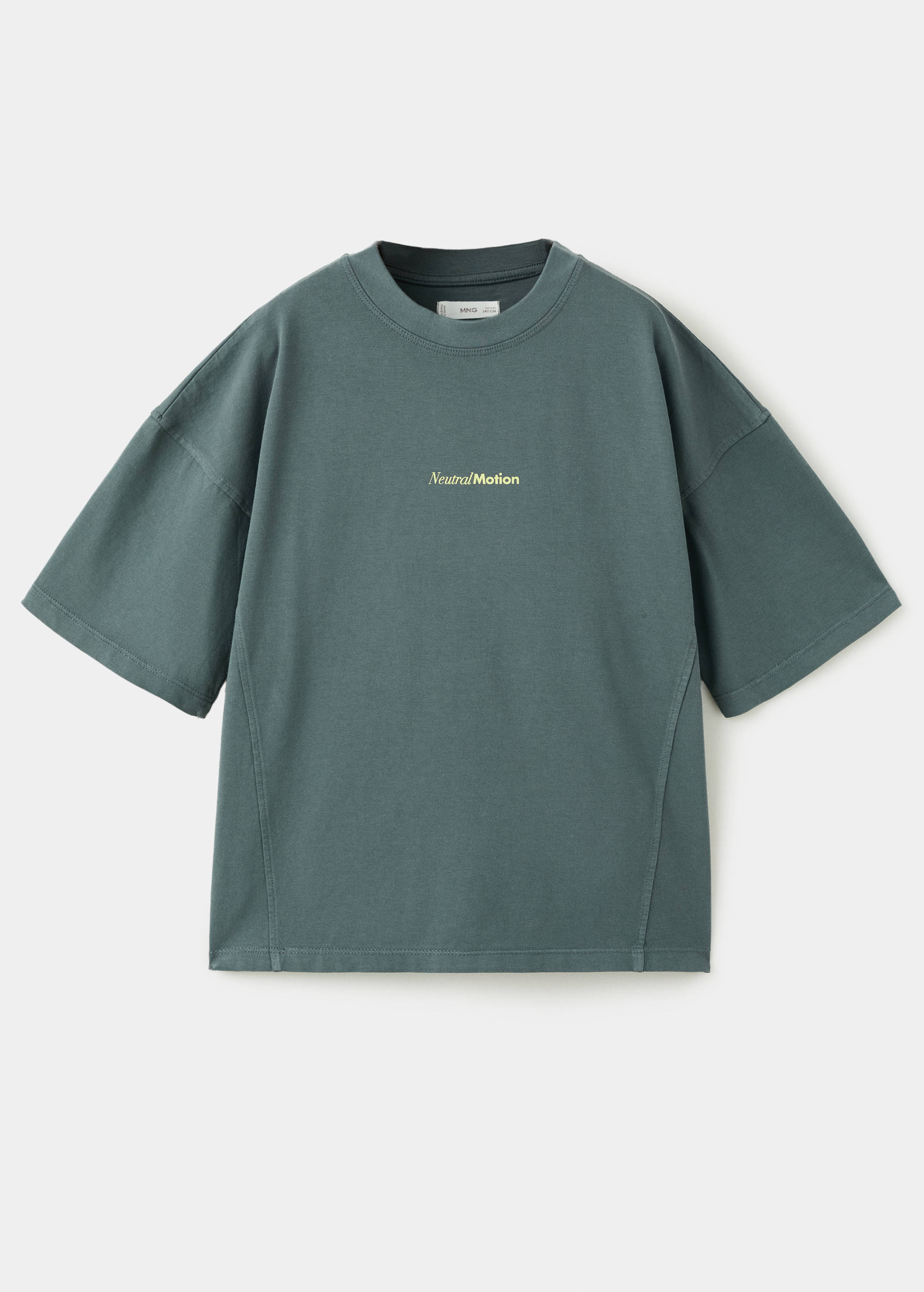 Camiseta boxy fit estampada - Artículo sin modelo