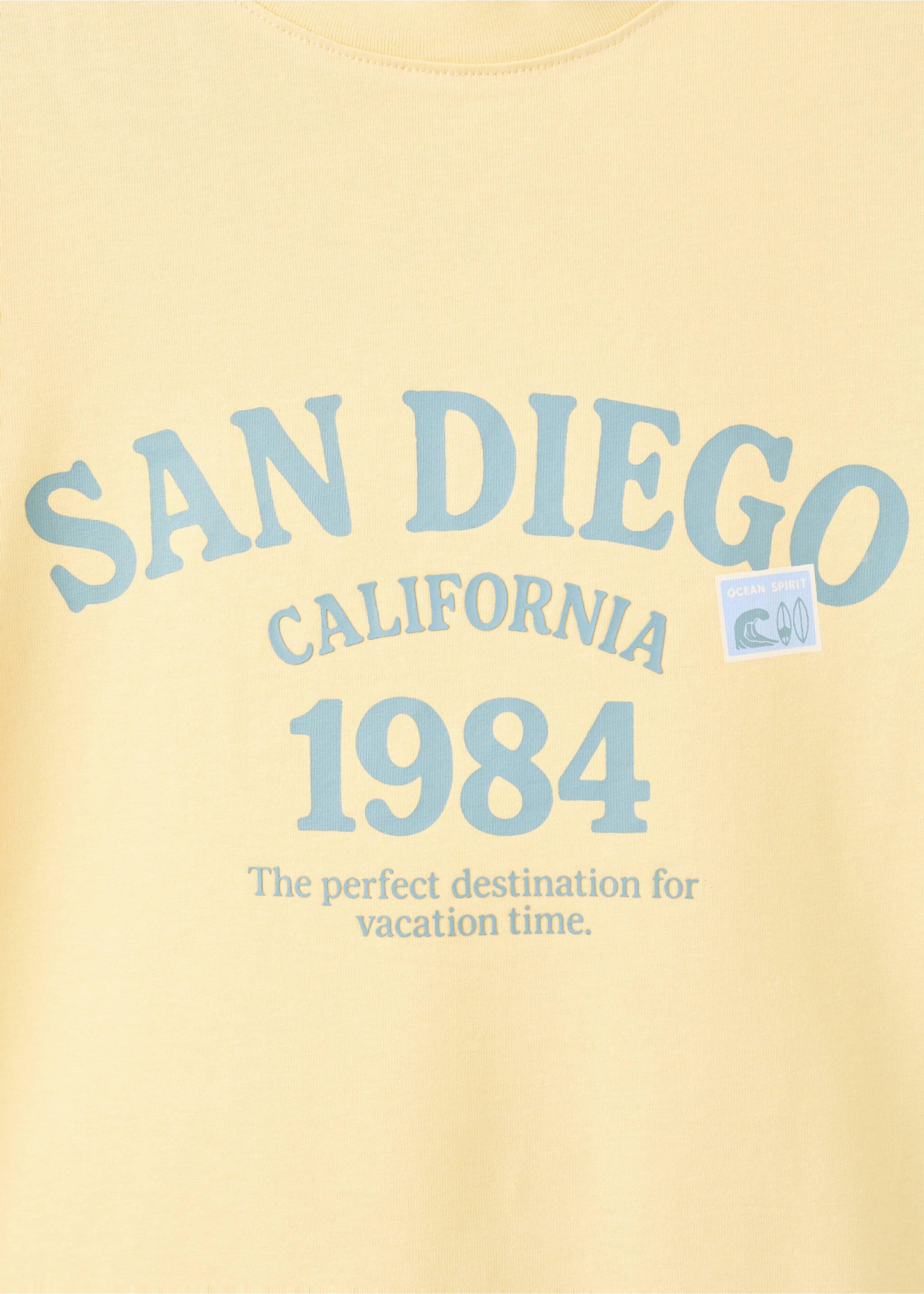 Camiseta algodón estampada - Detalle del artículo 8, Amarillo. Ref: 27007920-00.