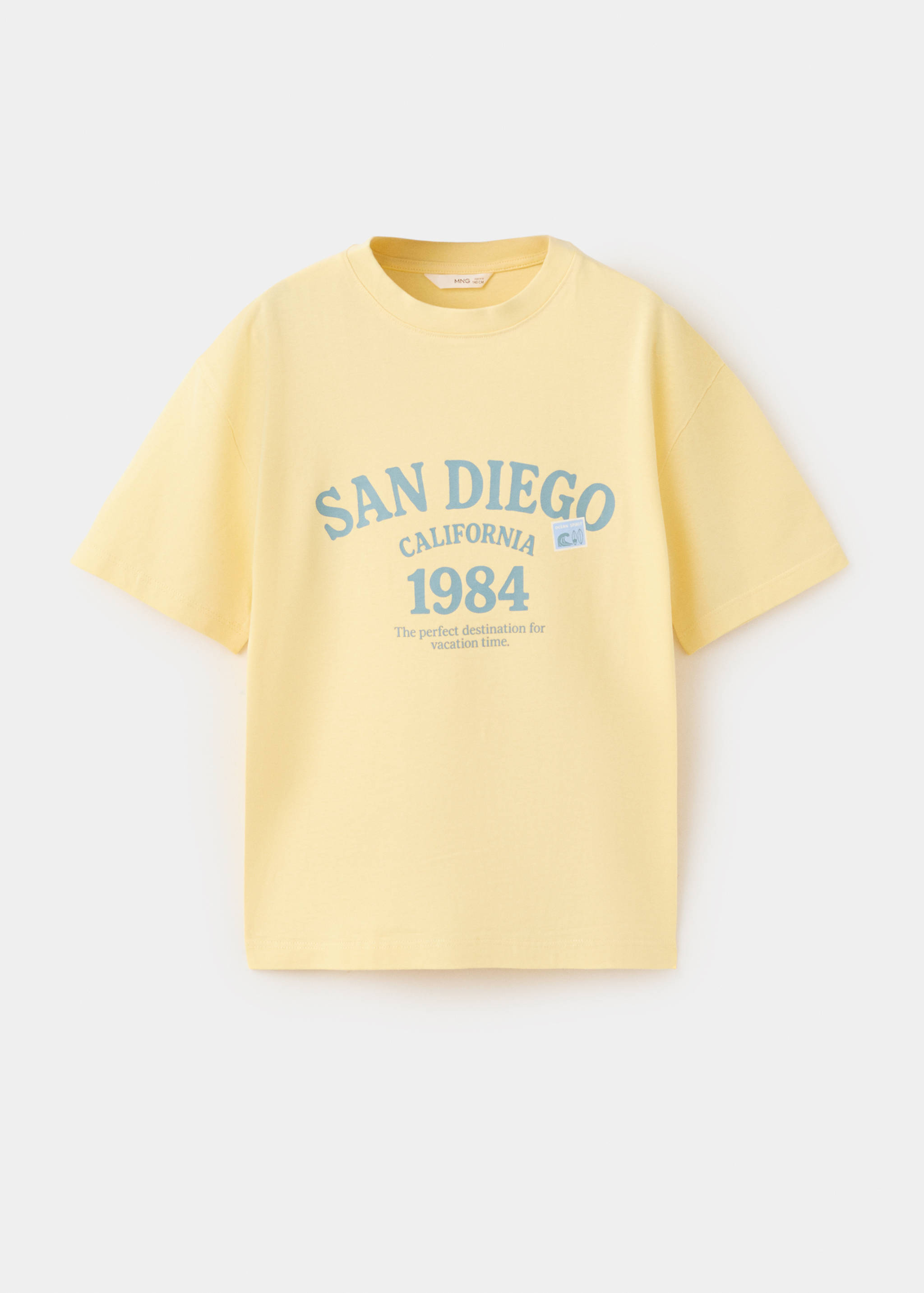 Printed cotton-blend t-shirt - Article without model
