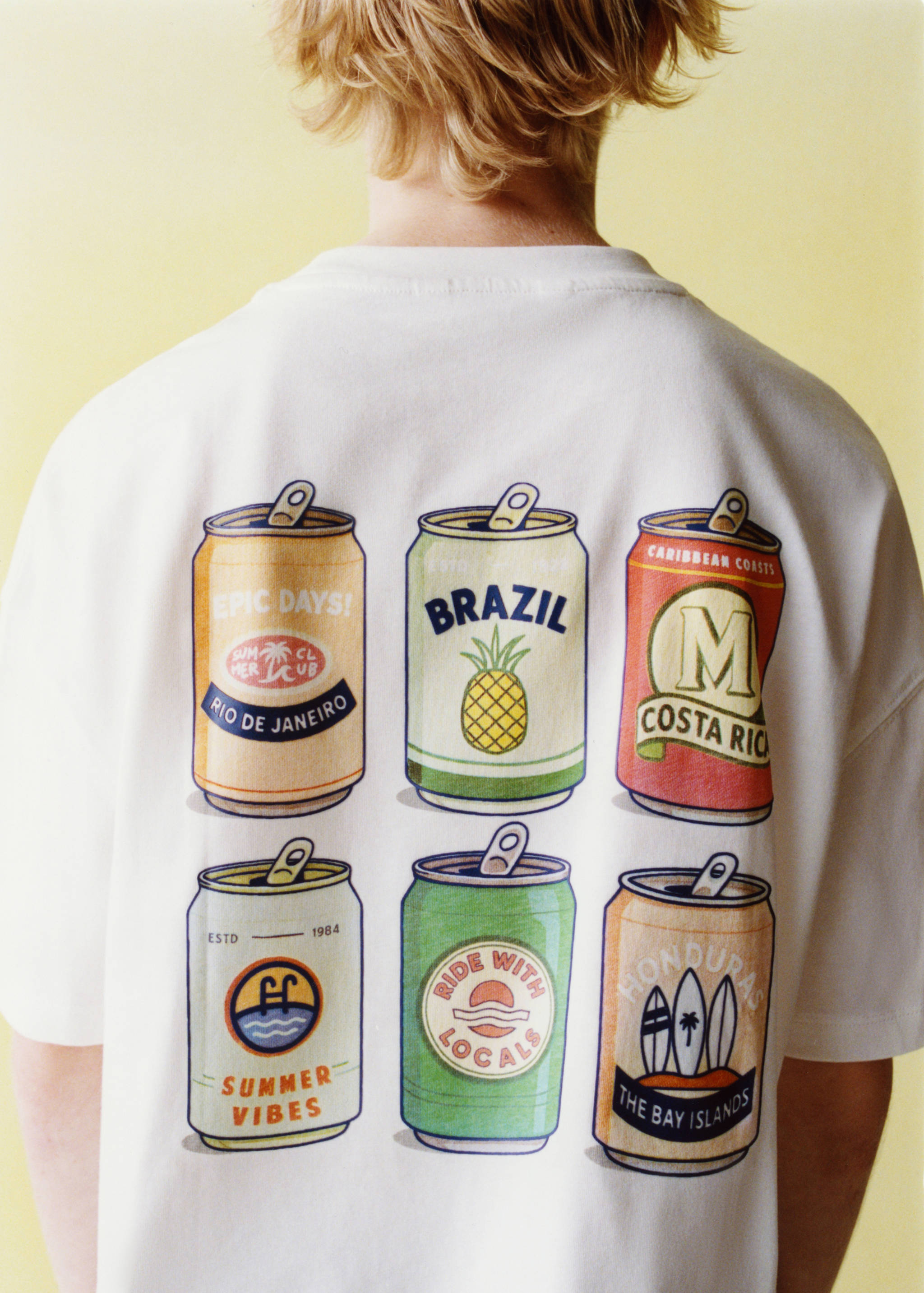 Printed cotton-blend t-shirt - Details of the article 6