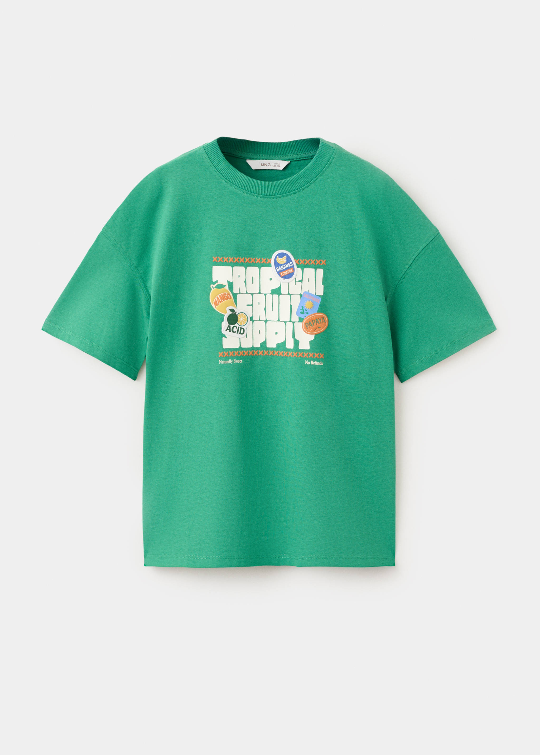 Printed cotton-blend t-shirt - Article without model