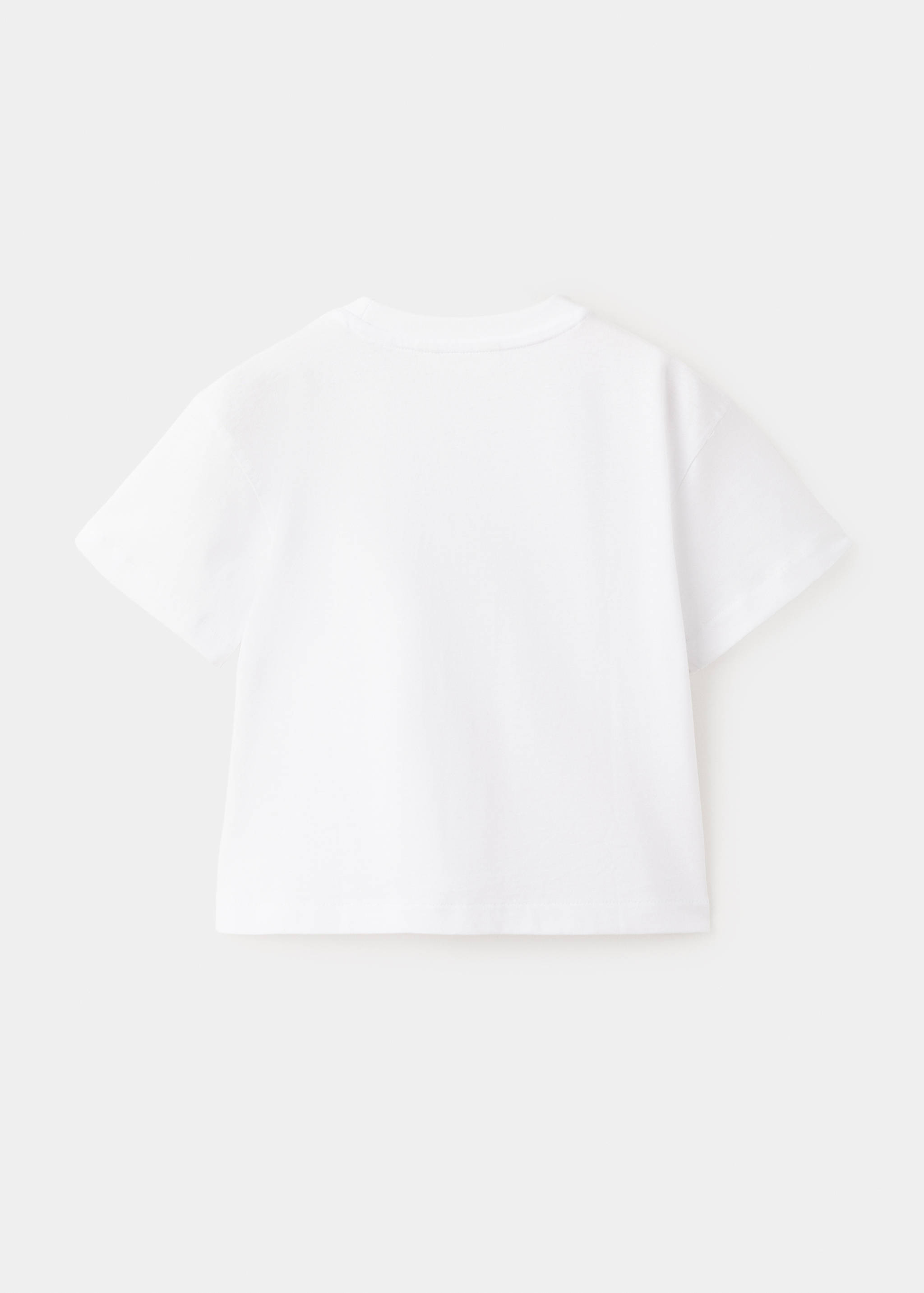Cotton T-shirt with pocket detail - Reverse of the article