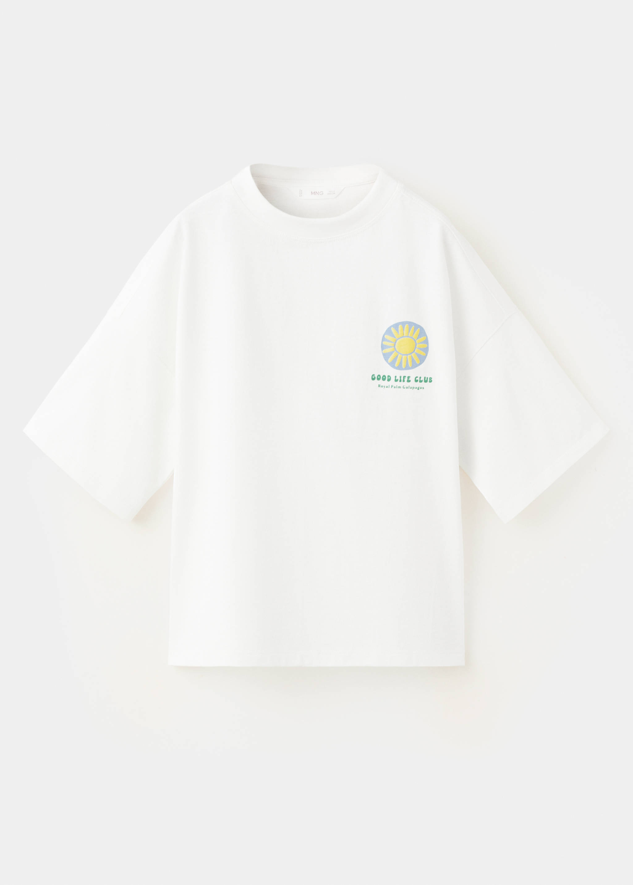 Printed cotton-blend t-shirt - Article without model