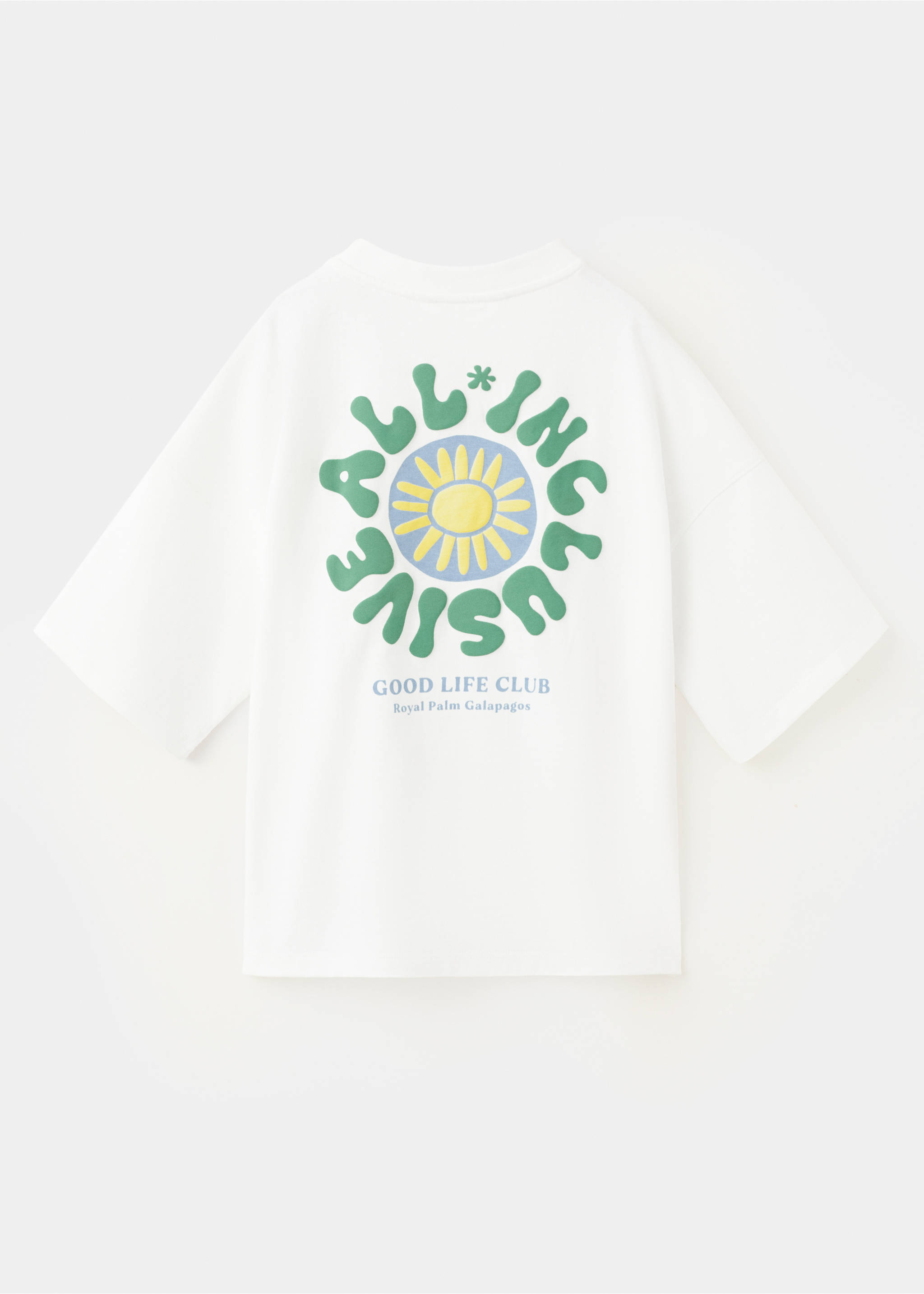 Printed cotton-blend t-shirt - Reverse of the article, Off White. Ref: 27007924-00.