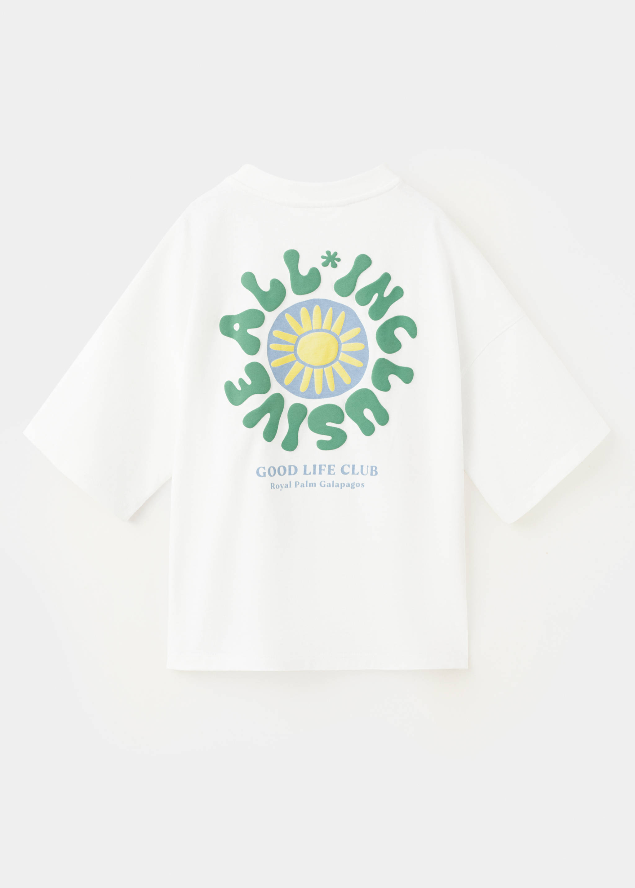 Printed cotton-blend t-shirt - Reverse of the article