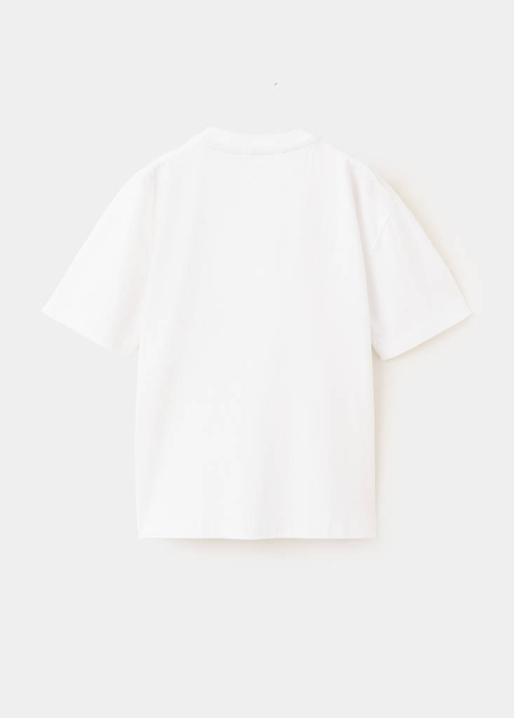 Printed cotton-blend t-shirt — White