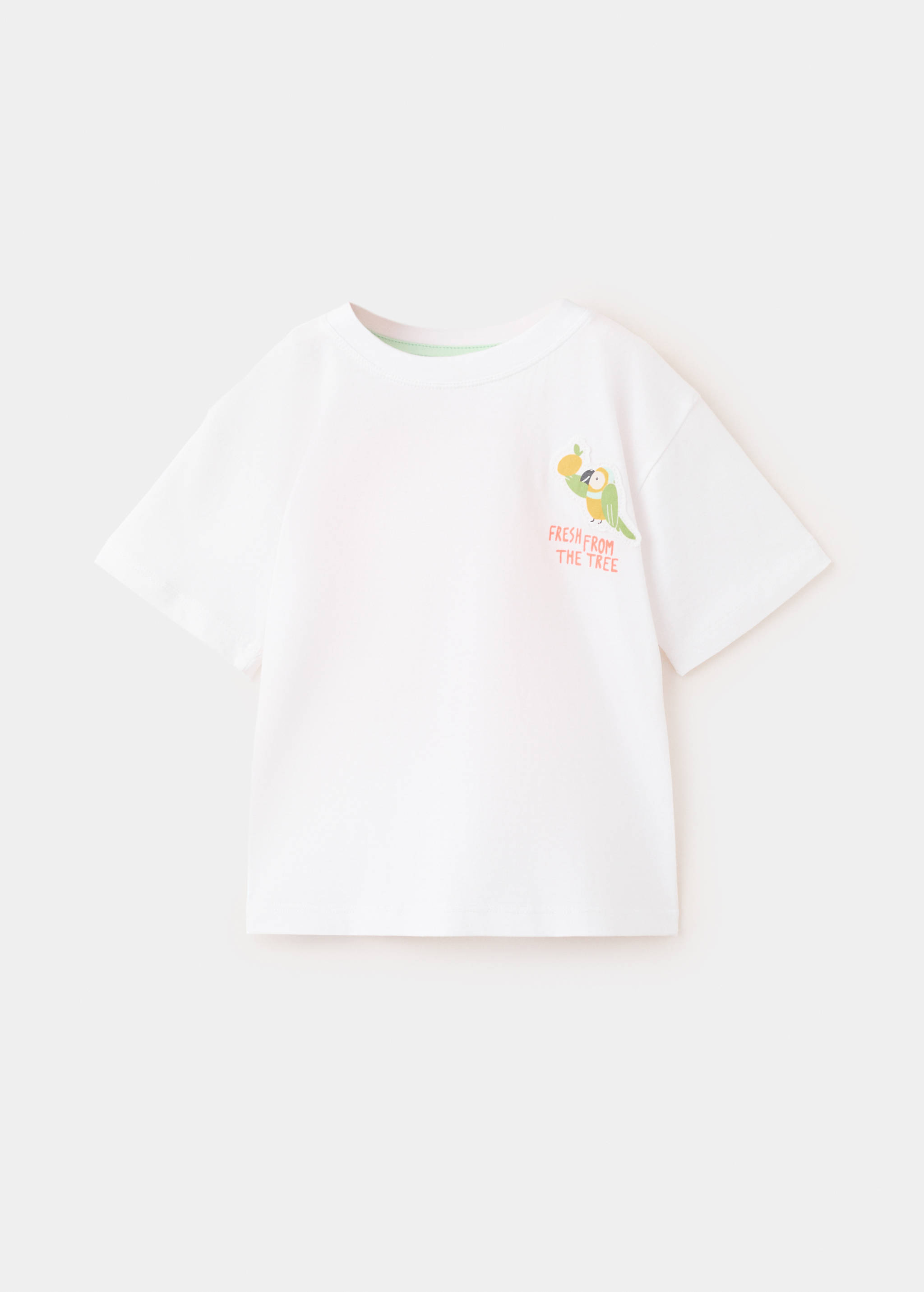 T-shirt coton détail brodé - Article sans modèle