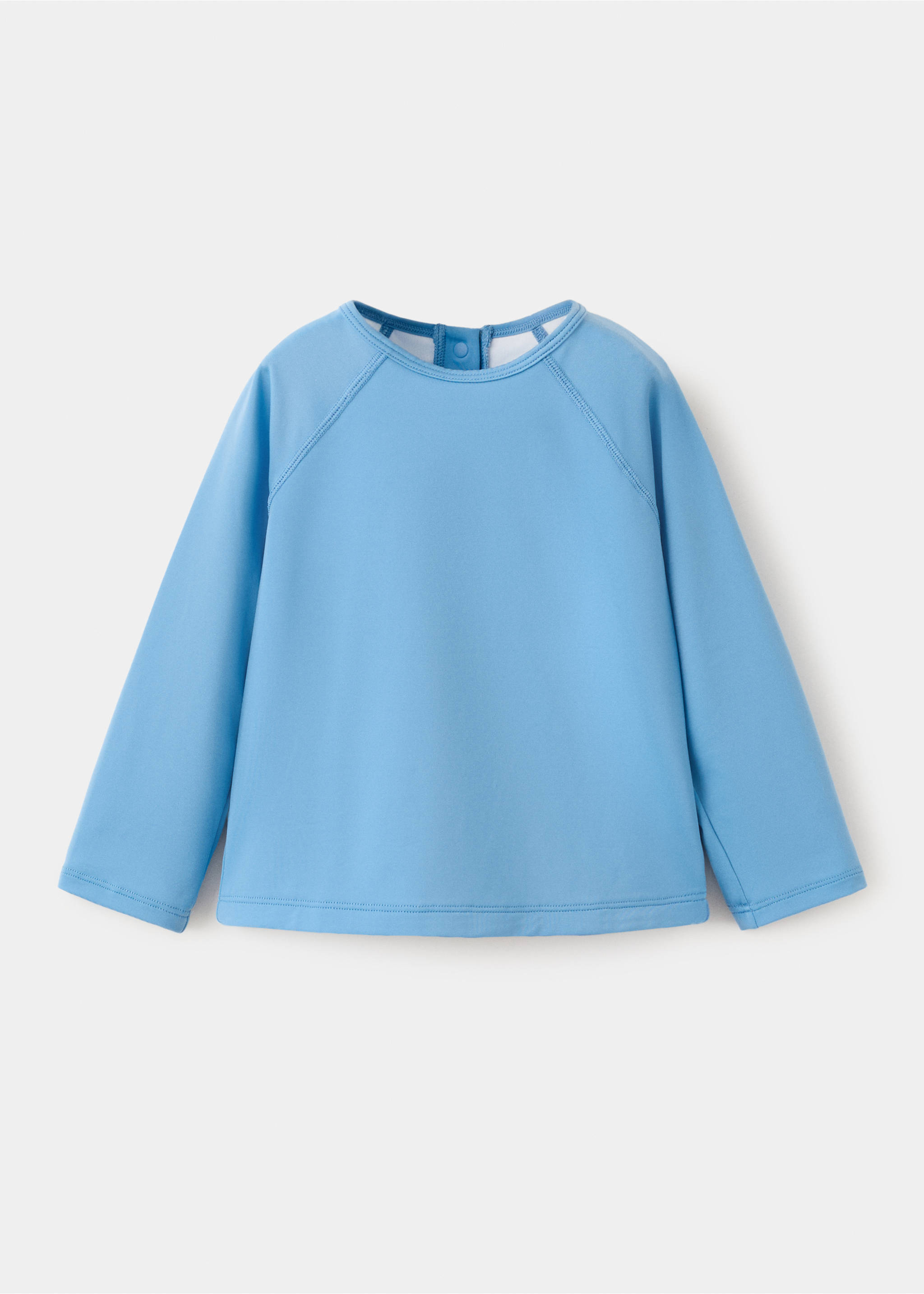 Neoprene-effect T-shirt - Article without model, Blue. Ref: 27007928-00.