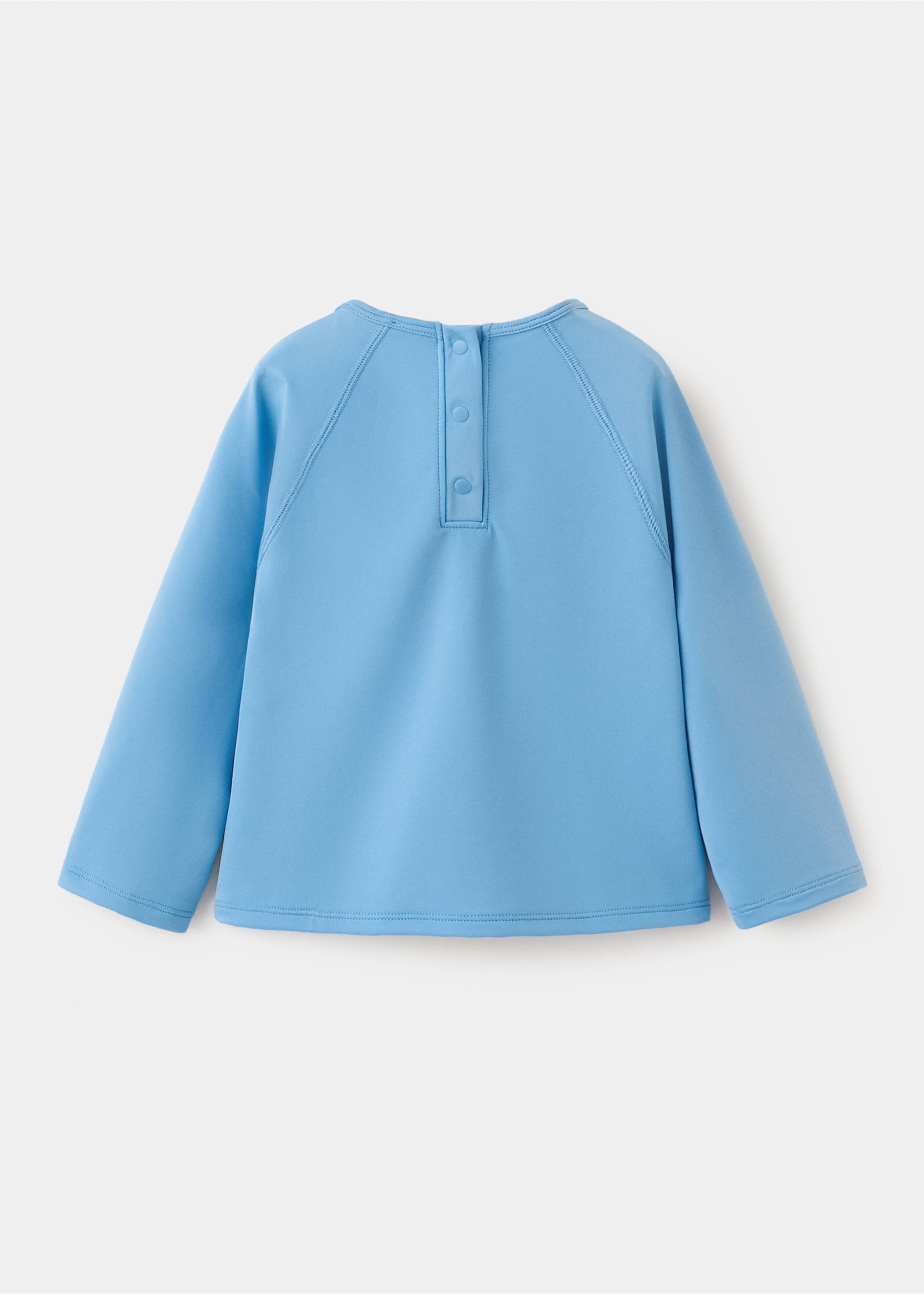 Neoprene-effect T-shirt - Reverse of the article, Blue. Ref: 27007928-00.