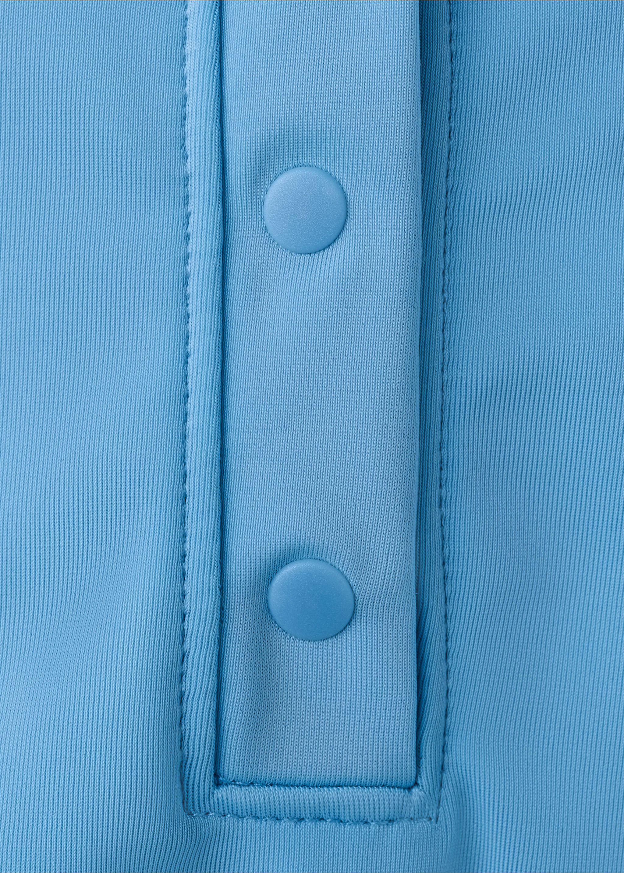 Neoprene-effect T-shirt - Details of the article 0, Blue. Ref: 27007928-00.