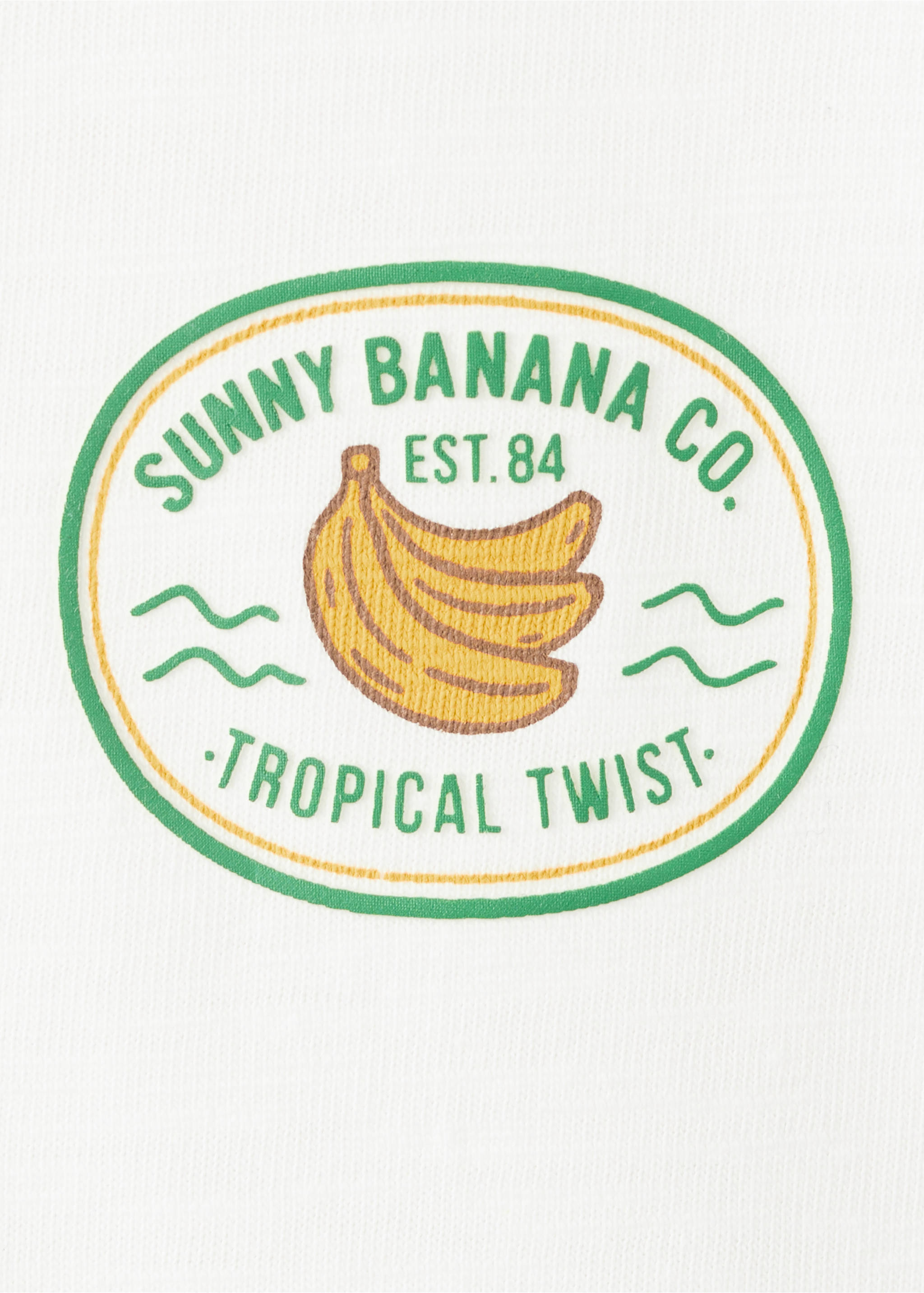 T-shirt en coton imprimé - Détail de l'article 8, Blanc cassé. Ref: 27007929-00.