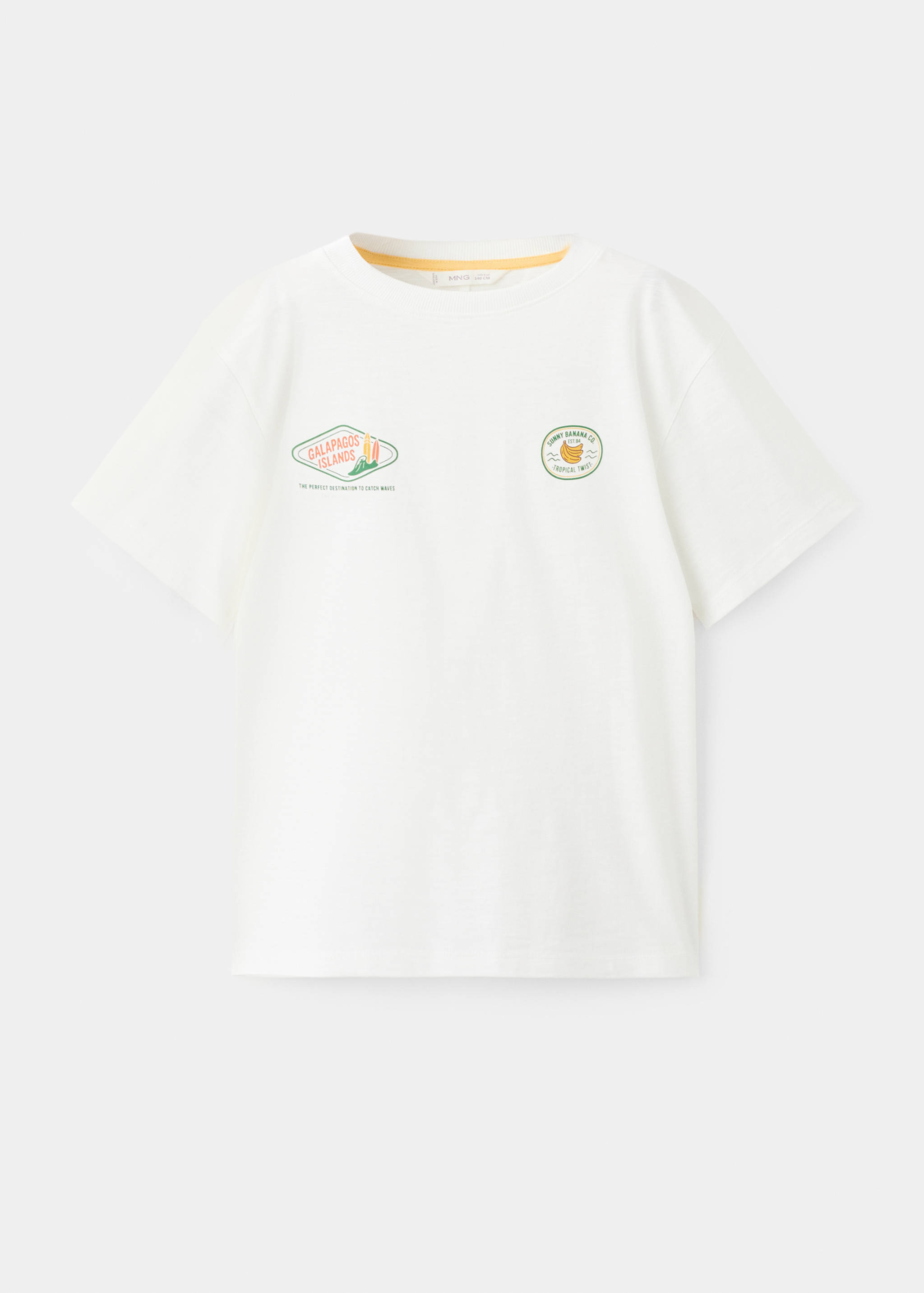 Printed cotton-blend t-shirt - Article without model