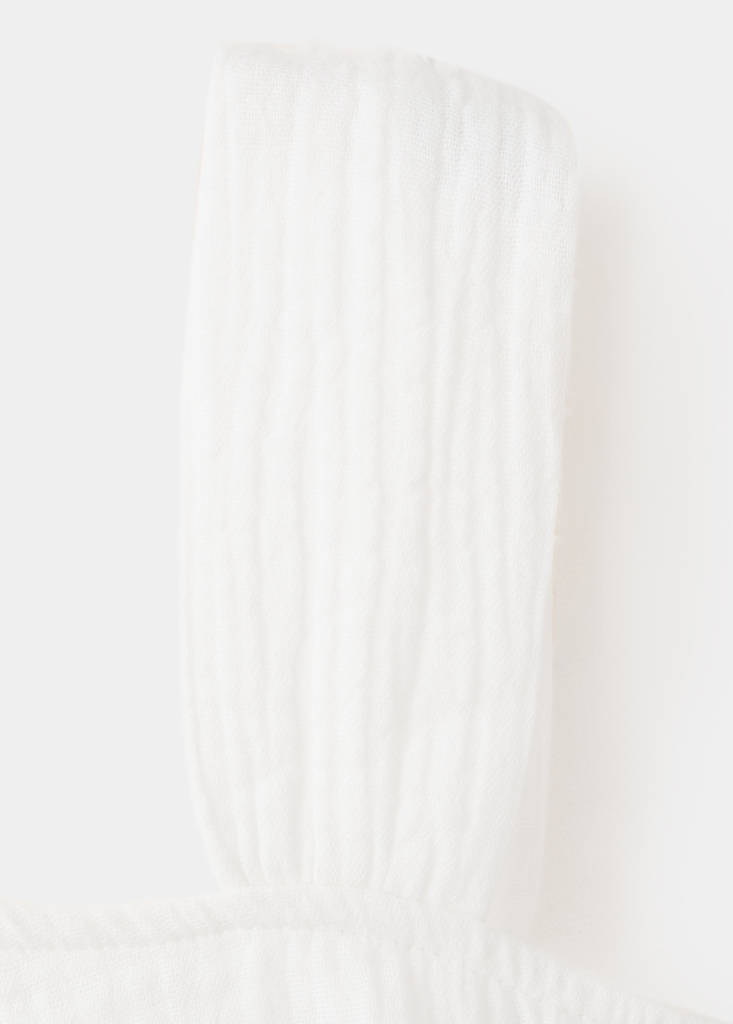 One-shoulder detail T-shirt — Off White